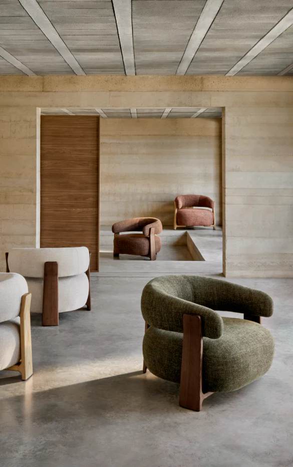 Fotel GRANITE brązowy szenil z ciemną jesionową podstawą - Image 14