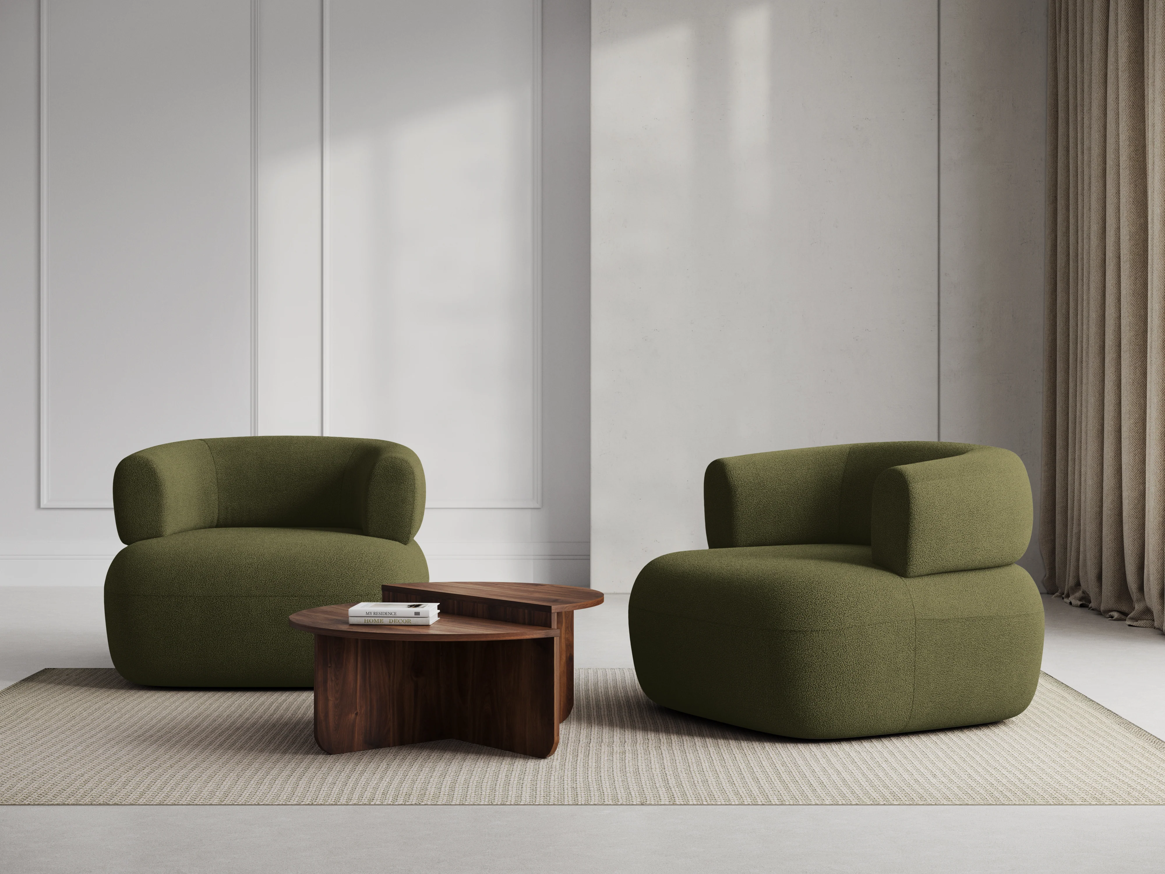 Fotel JENNY zielony boucle - Image 2