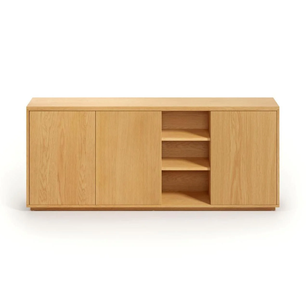 Komoda 3-drzwiowa ABILEN fornir dębowy - Image 3