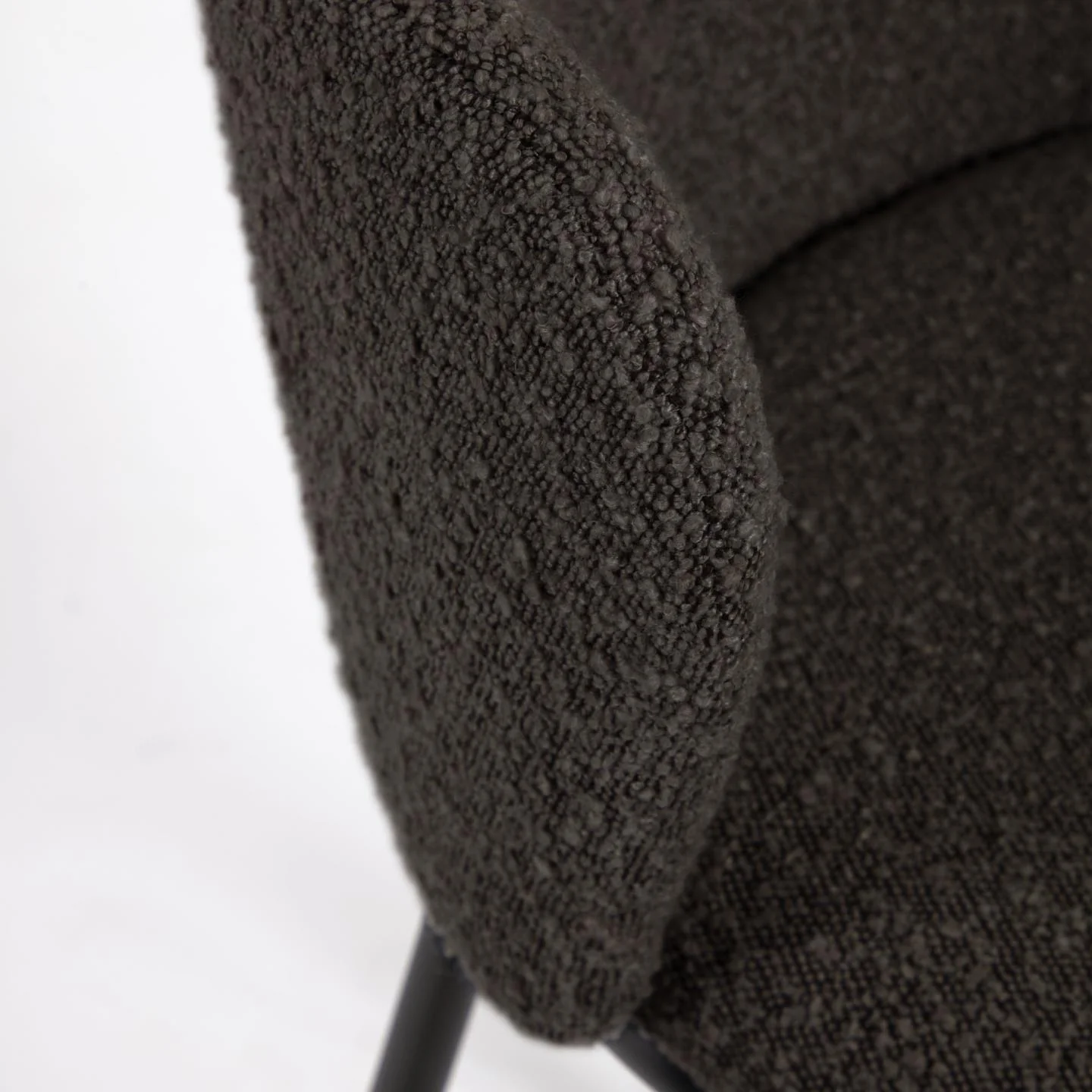Krzesło barowe CISELIA czarny boucle - Image 15