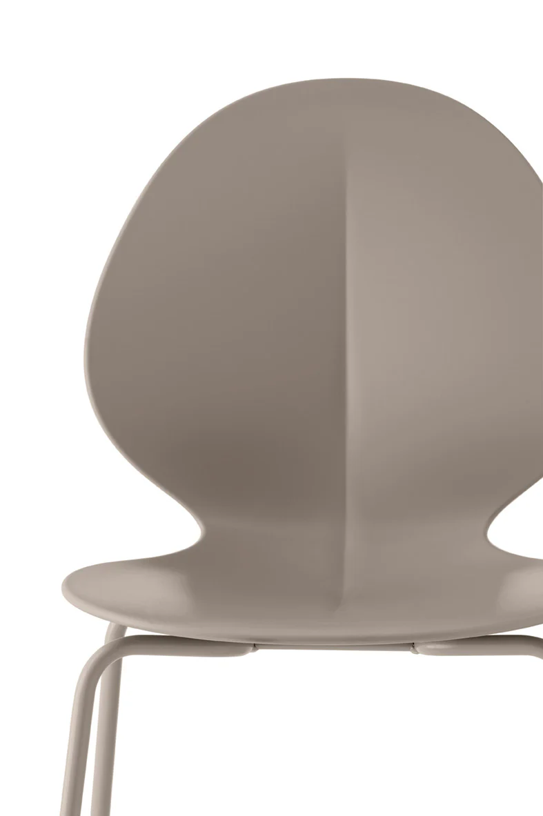 Krzesło BASIL taupe siedzisko z taupe metalową podstawą - Image 6