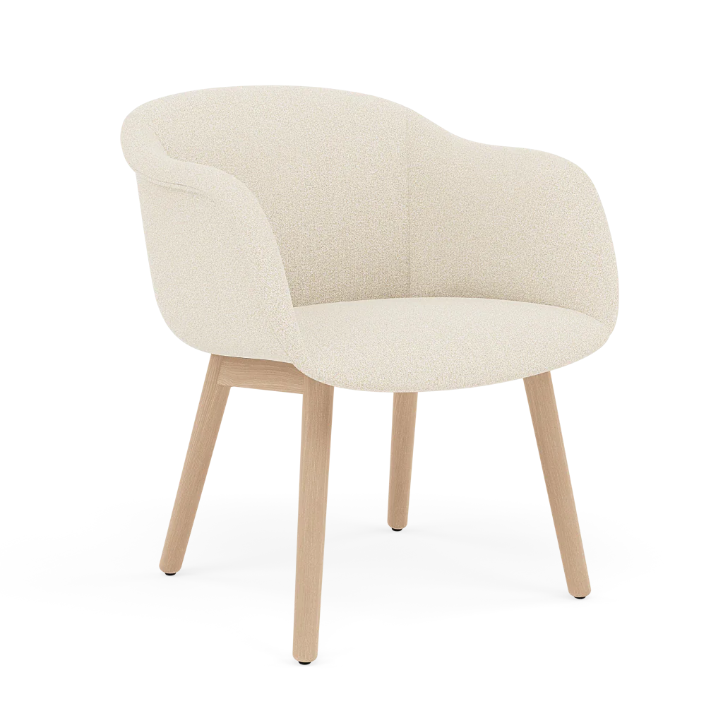 Krzesło FIBER SOFT personalizowane z drewnianą podstawą - Image 7