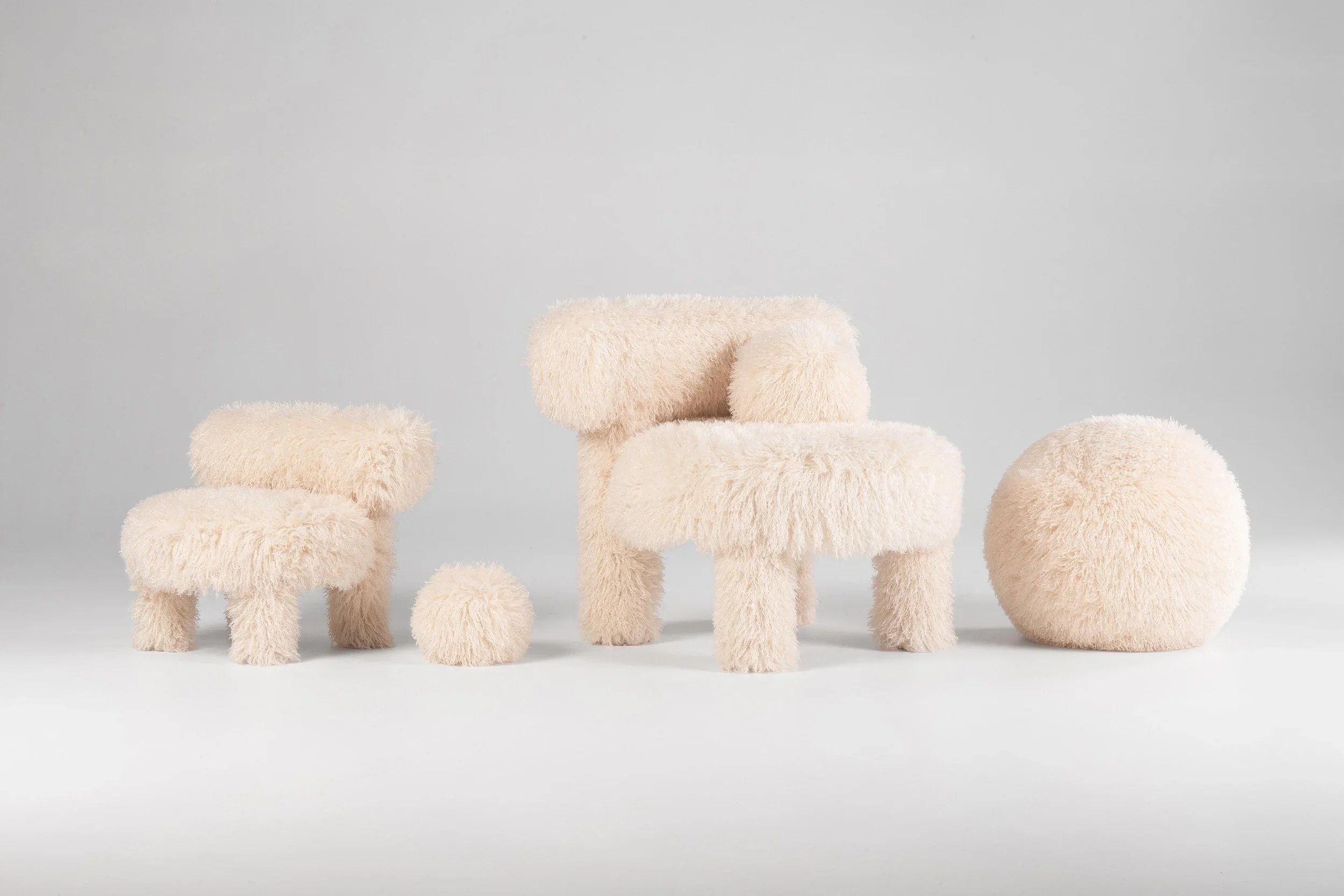 Fotel GROPIUS CS1 - FLUFFY EDITION sztuczne futerko - Image 4