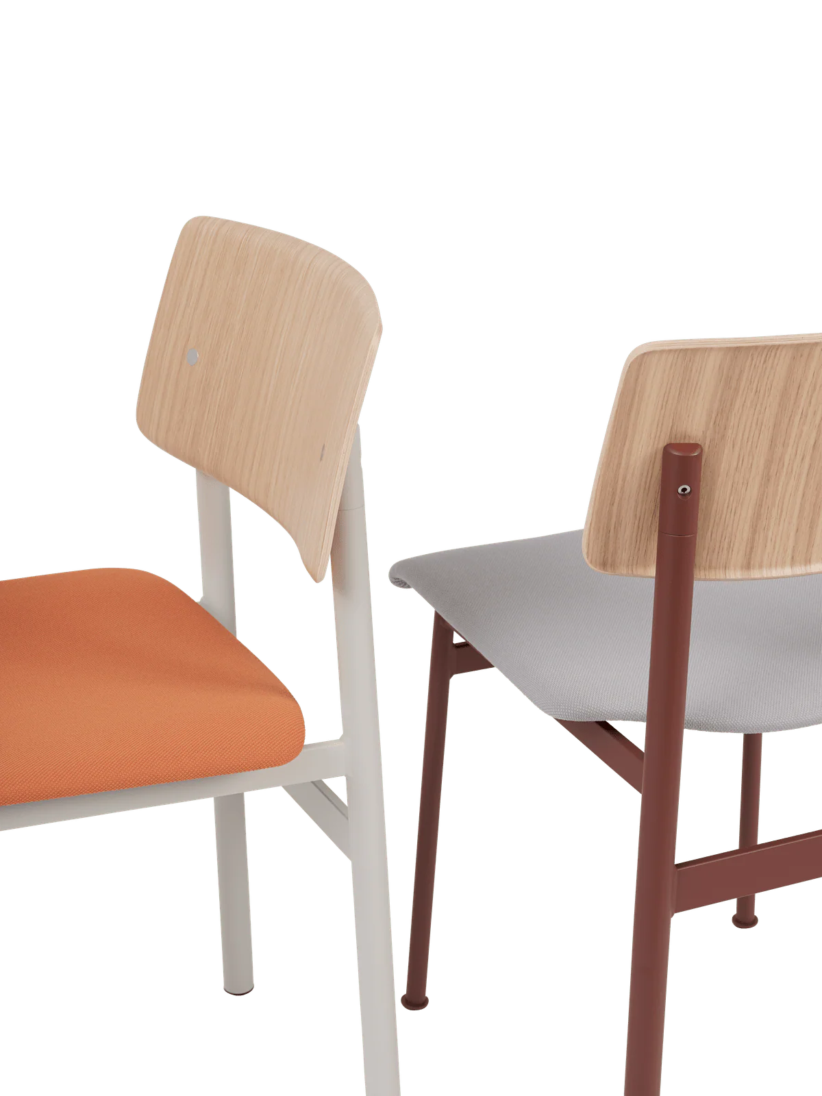 Krzesło LOFT personalizowane z bordową podstawą - Image 3