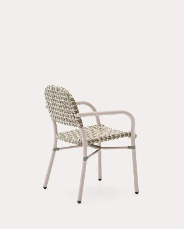 Krzesło ogrodowe TUCCIA rattan z aluminiową podstawą - Image 5