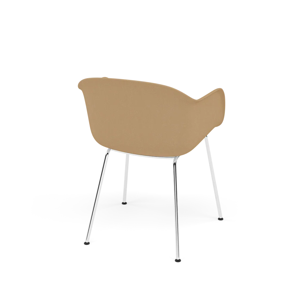 Krzesło z podłokietnikami FIBER ochre ze stalową podstawą - Image 4