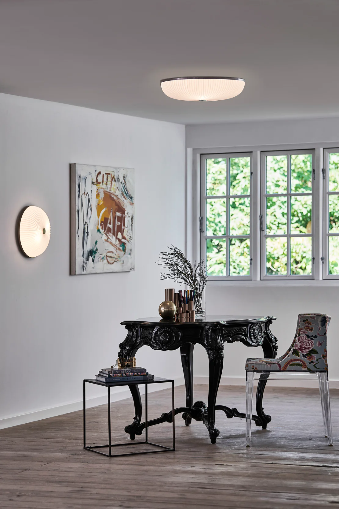 Lampa ścienna MODEL 235 LAMELLA biały ze złotym - Image 5