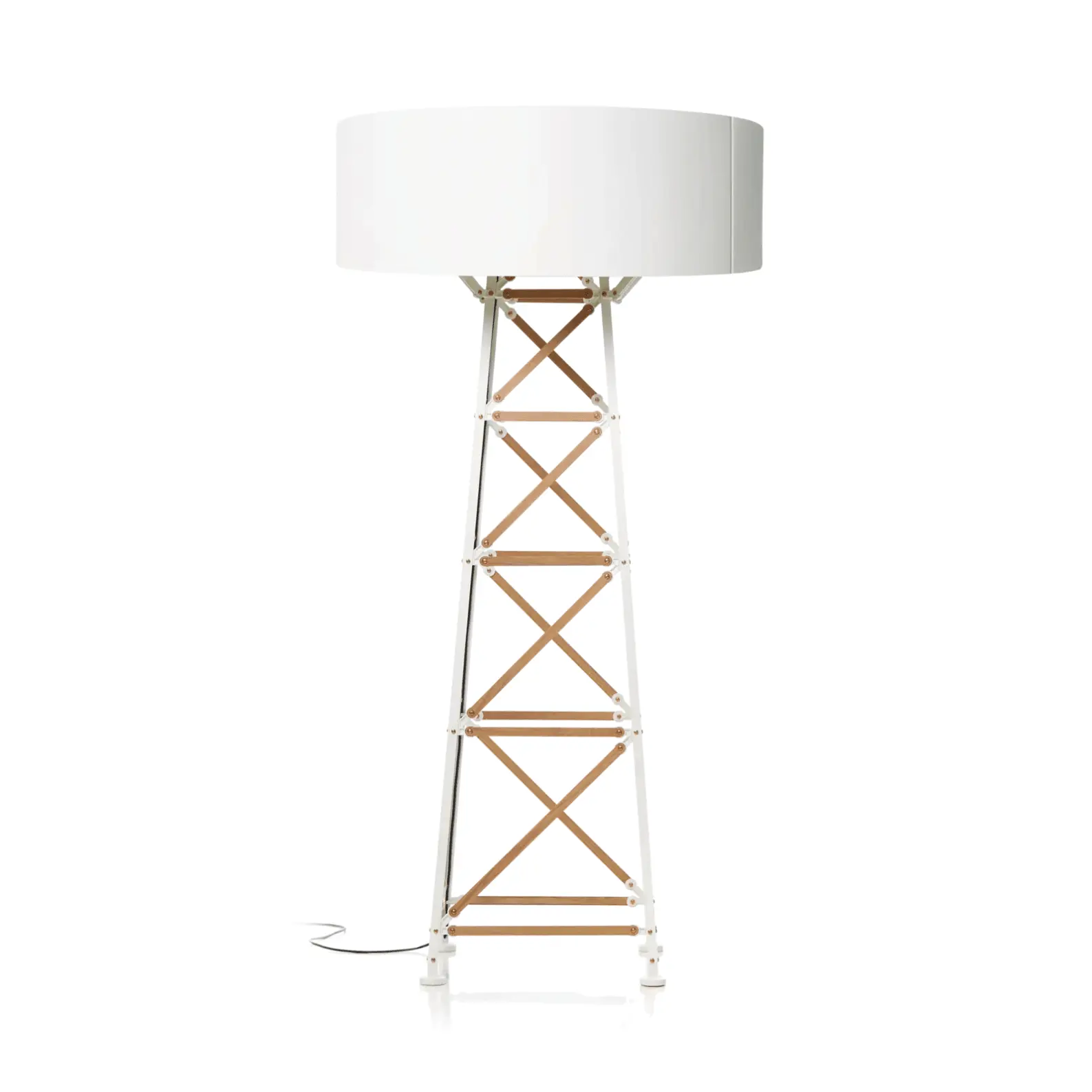 Lampa podłogowa CONSTRUCTION biały