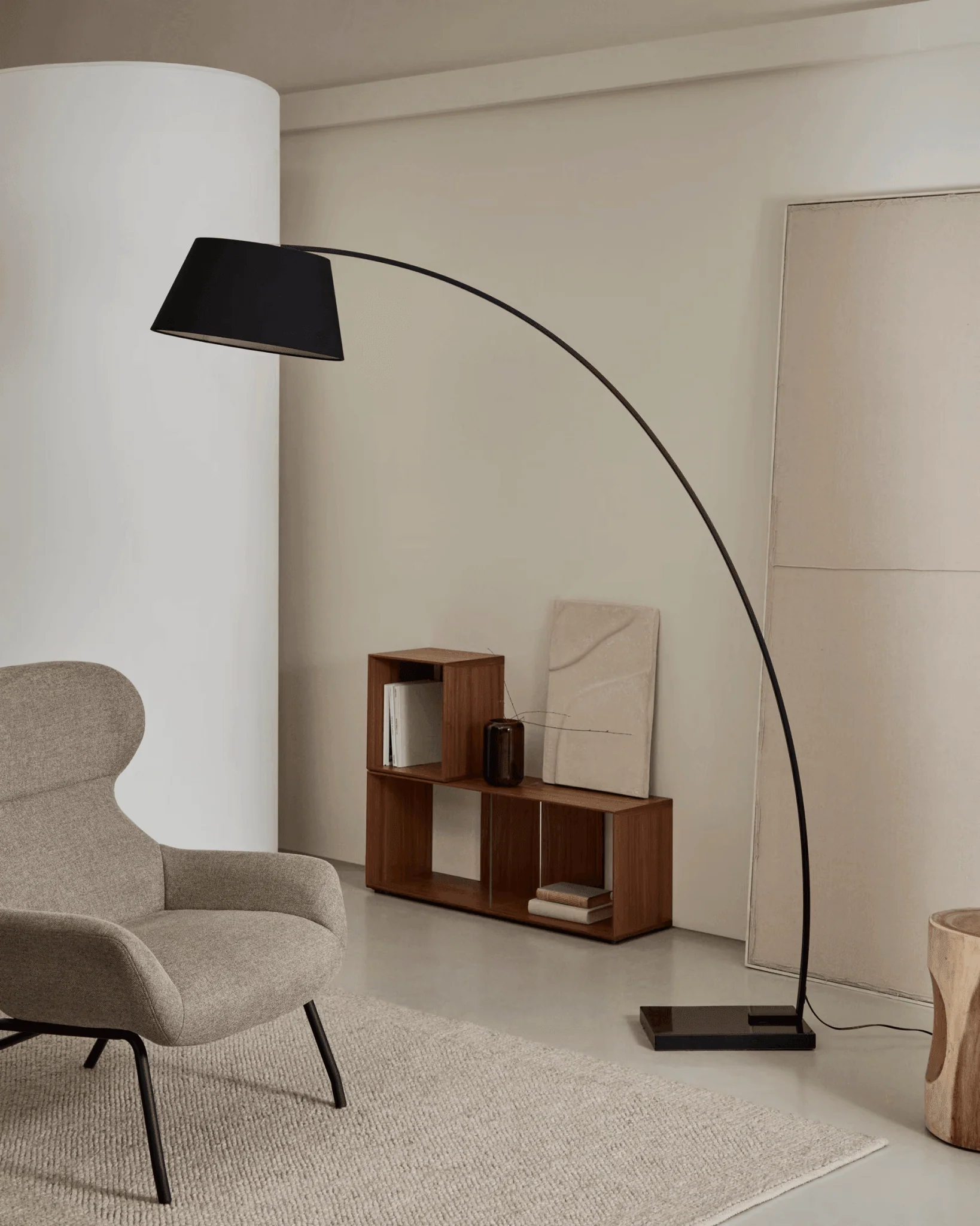 Lampa podłogowa łukowa JUHE czarny - Image 2
