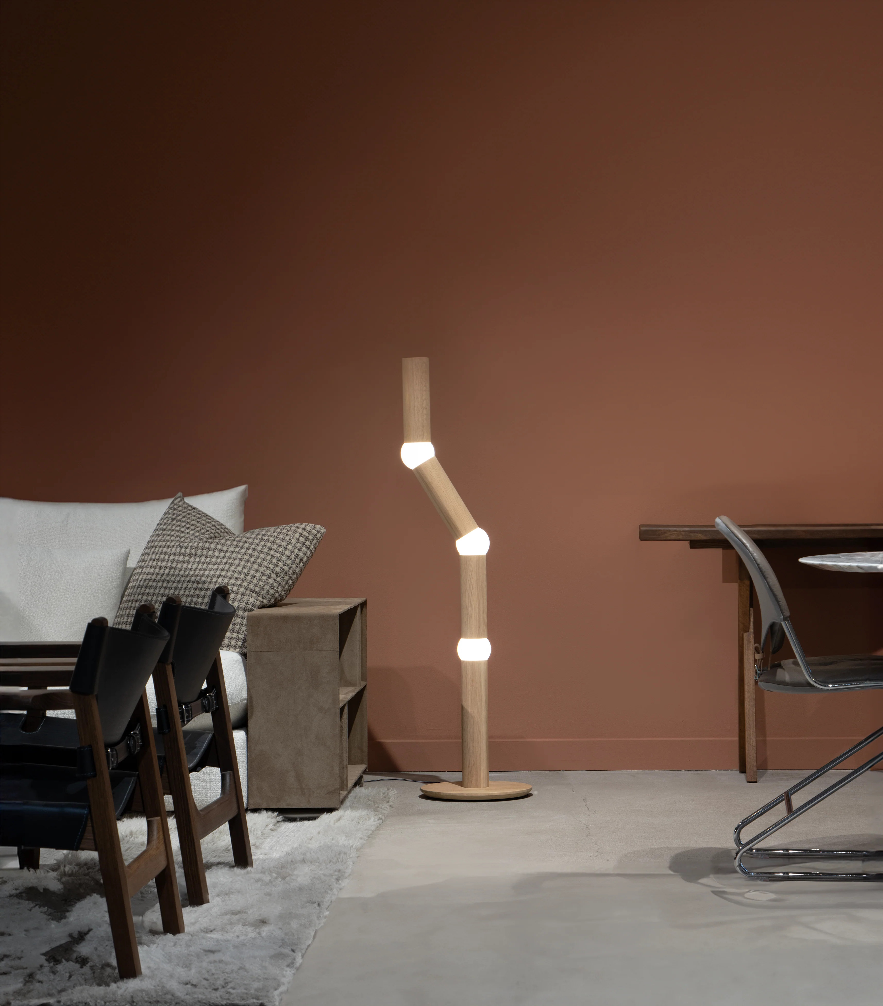 Lampa podłogowa LIGHTBONE dębowy - Image 6
