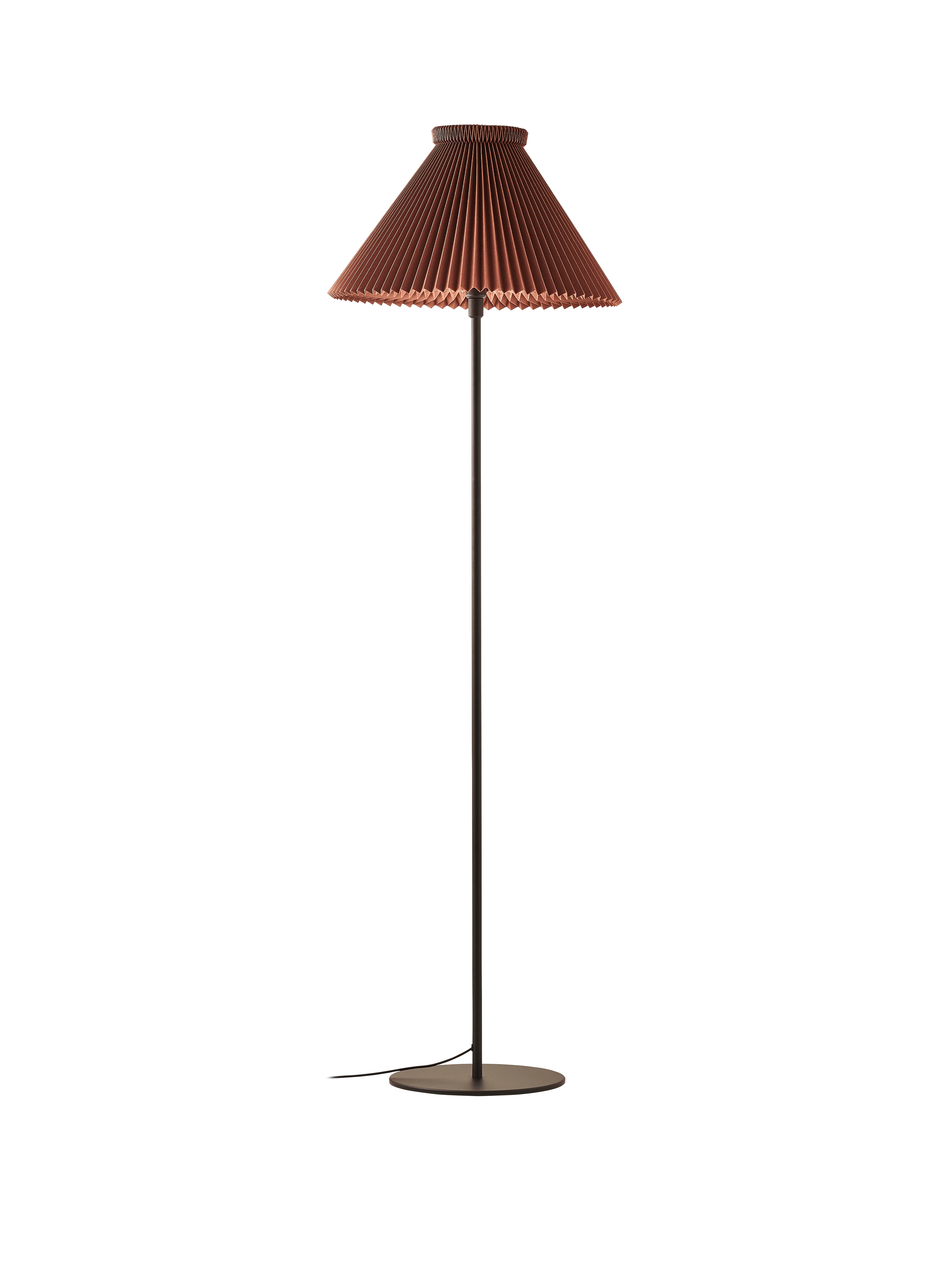 Lampa podłogowa MODEL 334 czekoladowy z czarną podstawą - Image 4
