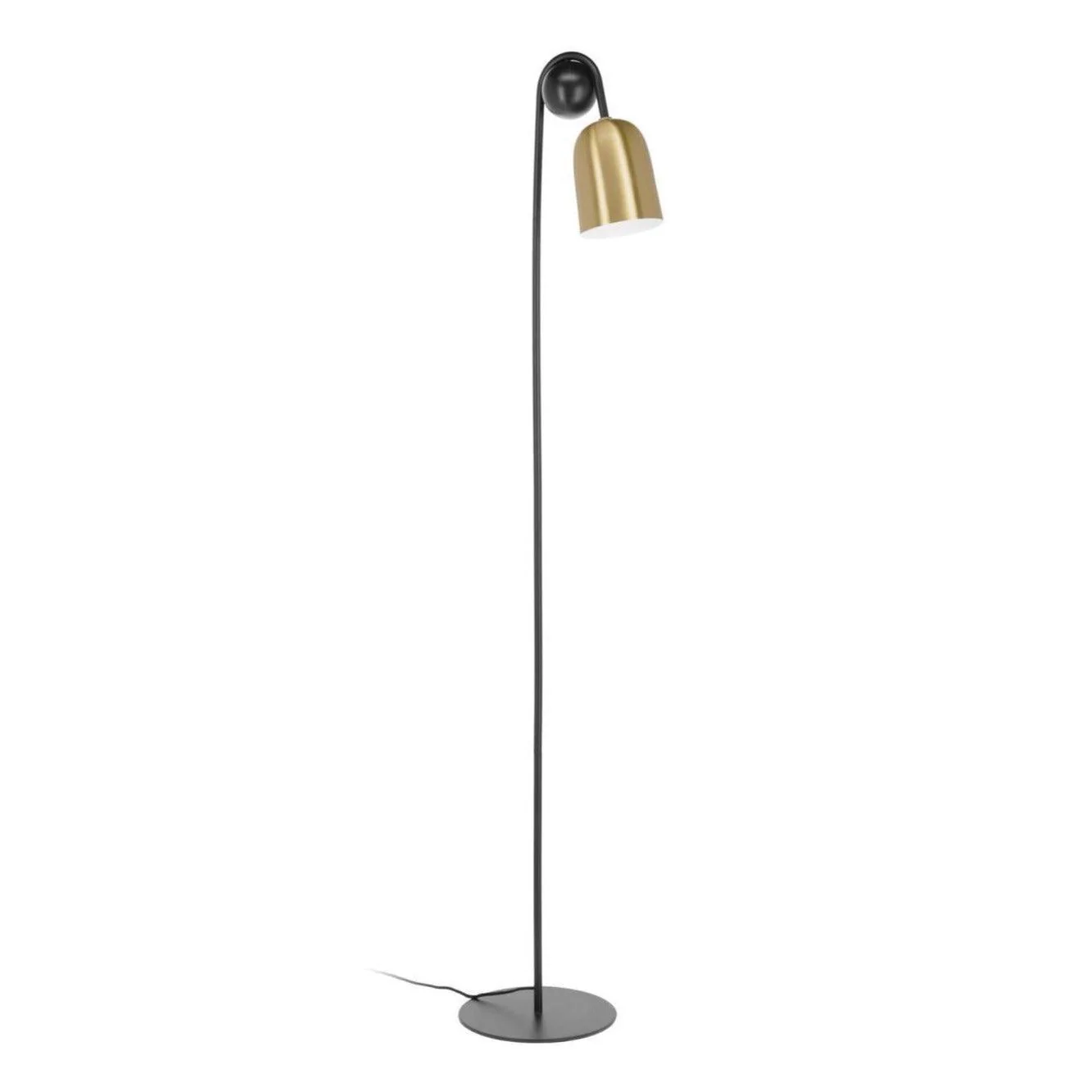 Lampa podłogowa NATSUMI czarny z mosiężnym wykończeniem - Image 5