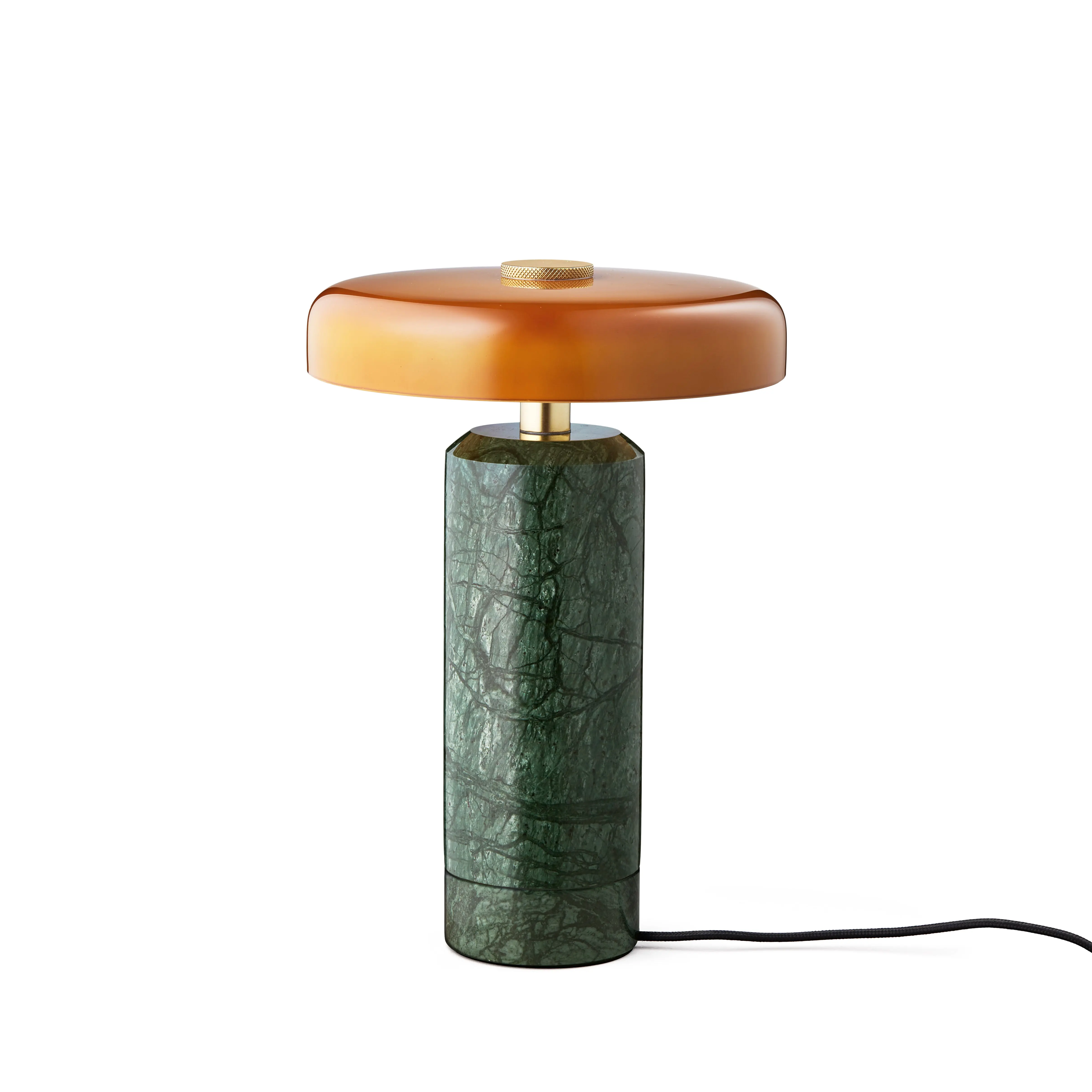 Lampa przenośna TRIP zielony marmur z bursztynowym szkłem - Image 8