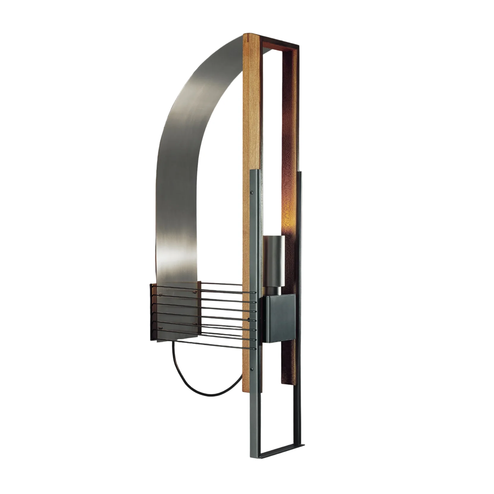 Lampa ścienna MARX drewno i aluminium