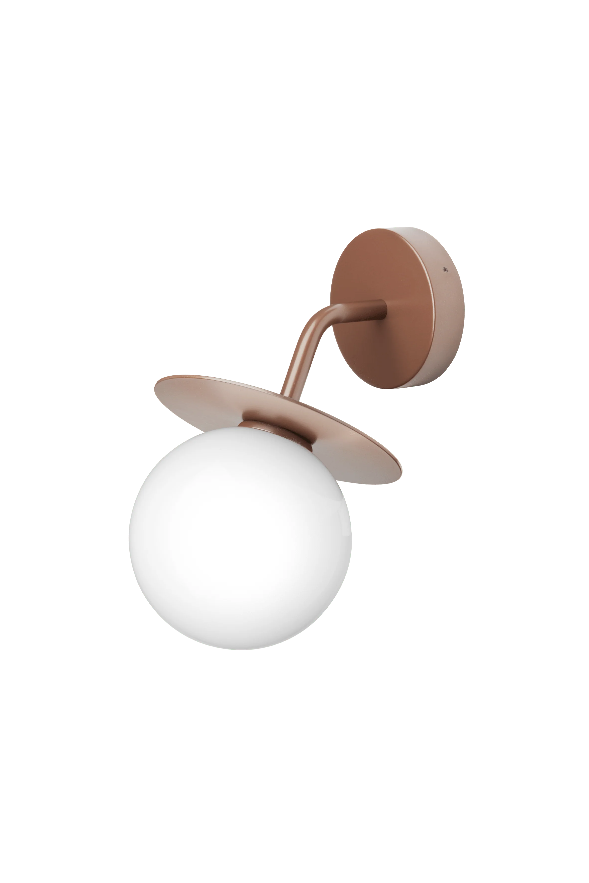 Lampa ścienna zewnętrzna LIILA ciemnobrązowy z opalowym szkłem - Image 8