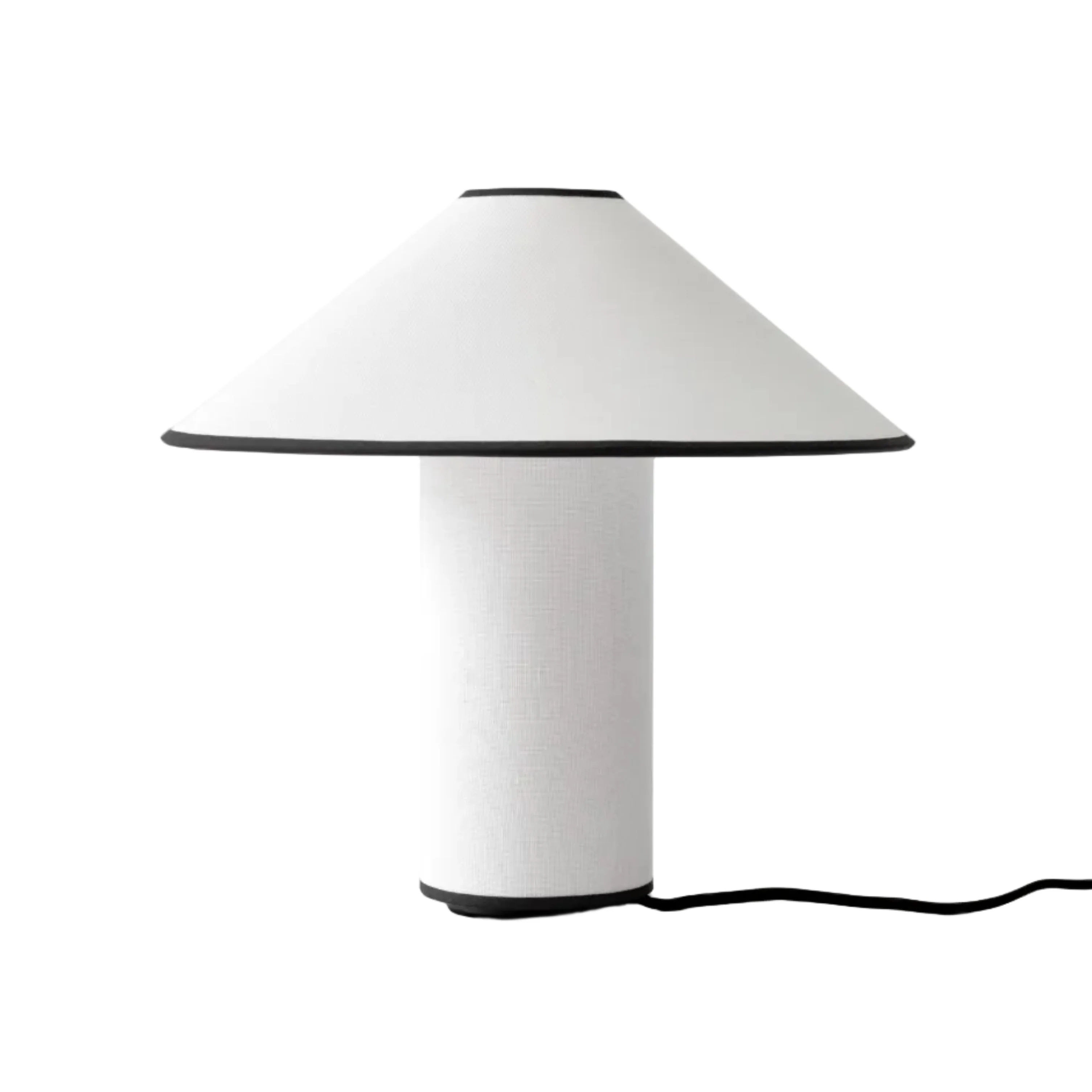Lampa stołowa COLETTE ATD6 biały z czarnym wykończeniem