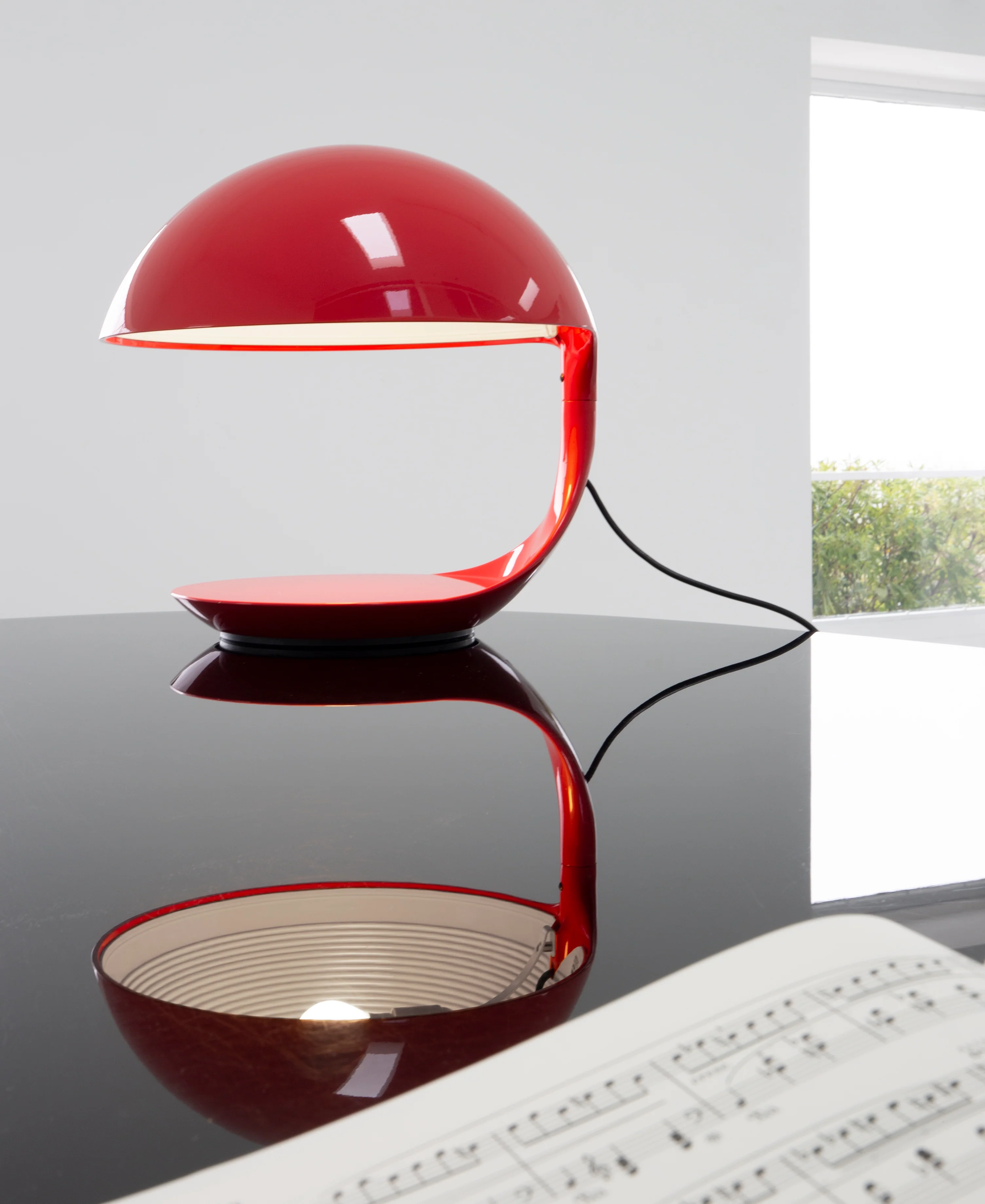 Lampa stołowa COBRA połyskujący czerwony - Image 3