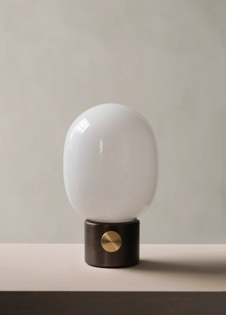 Lampa stołowa JWDA dmuchane szkło z mosiężną podstawą - Image 4