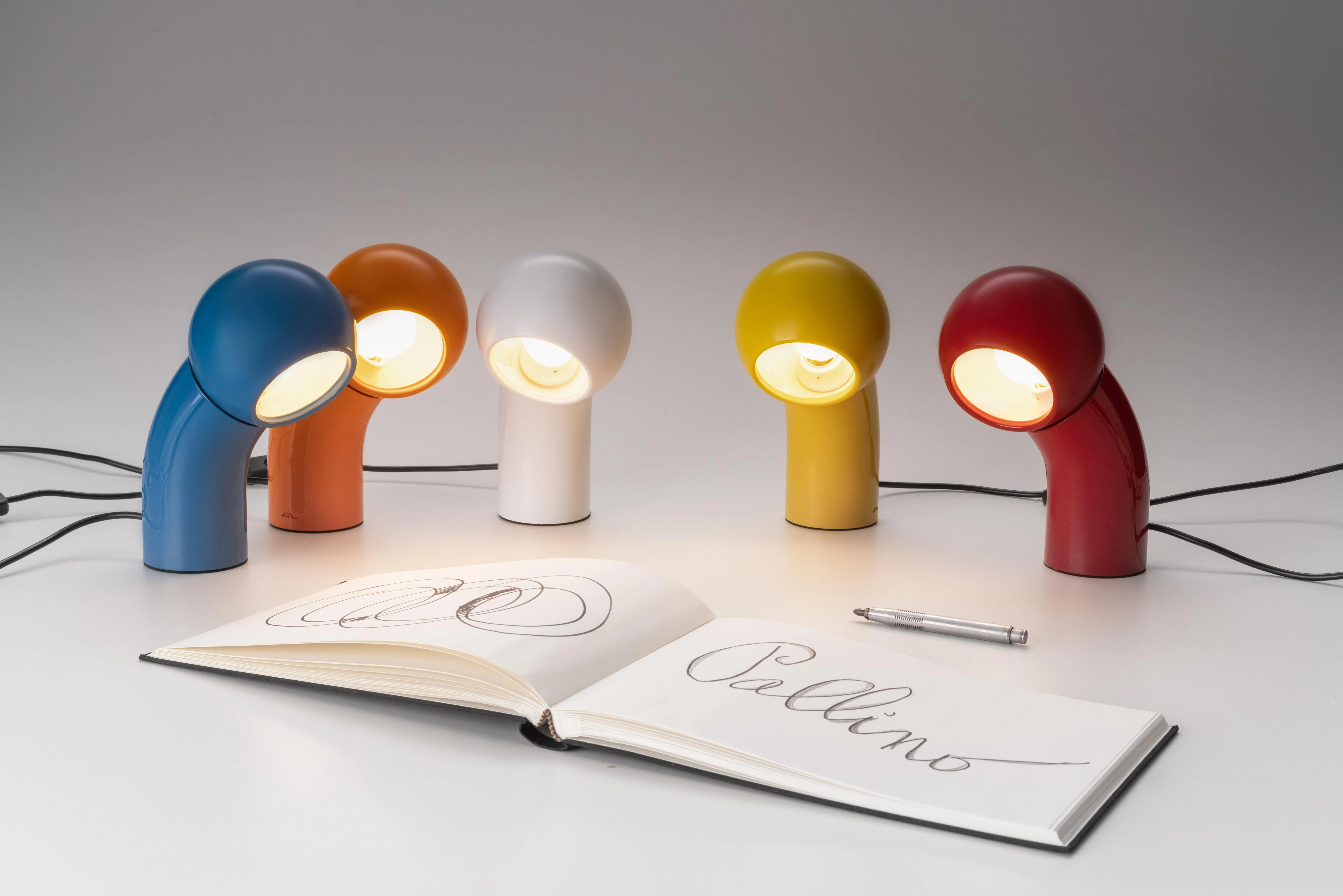 Lampa stołowa PALLINO połyskujący żółty - Image 4