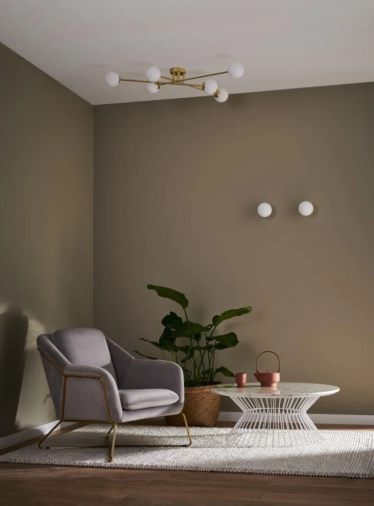 Lampa sufitowa ASTRA 4 złoty z białym kloszem - Image 2