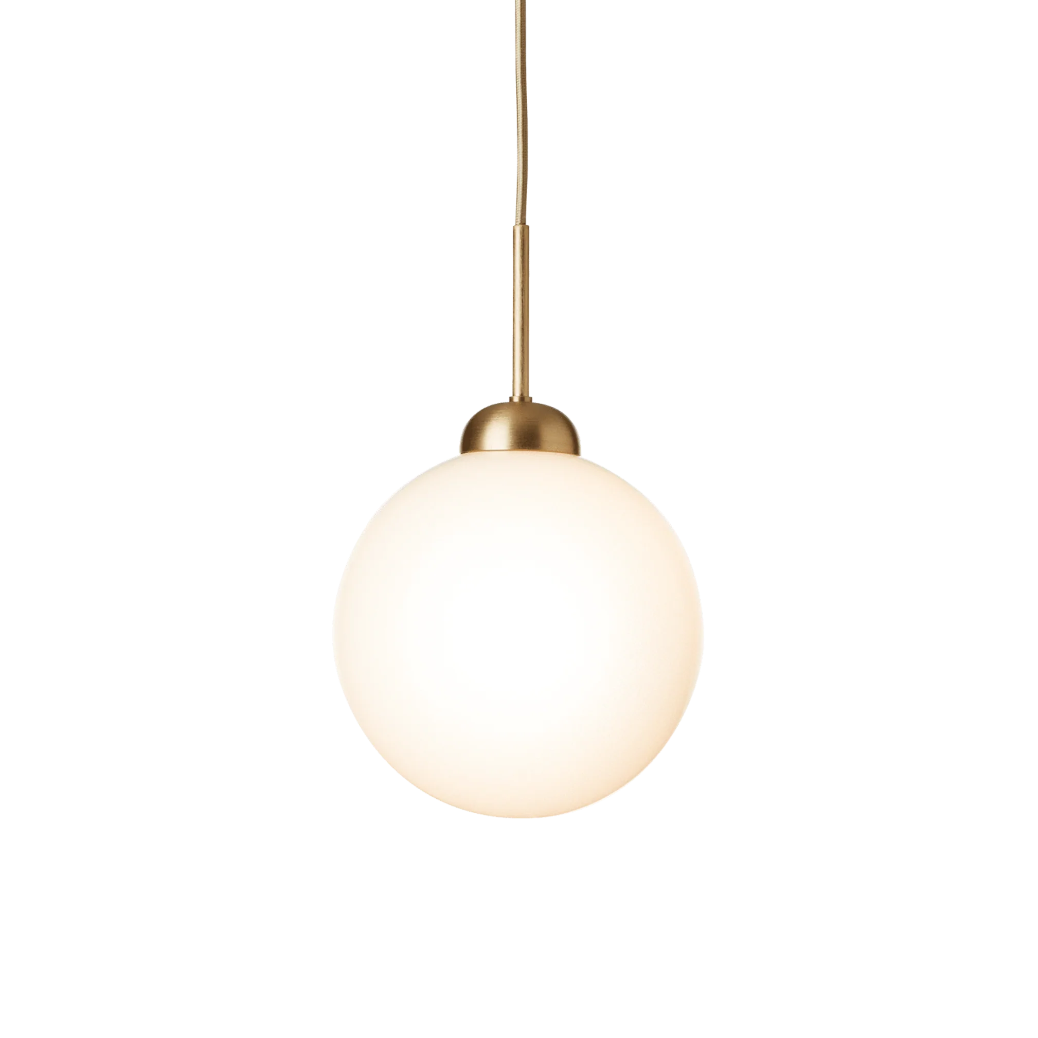 Lampa wisząca APIALES mosiężny z opalowym szkłem