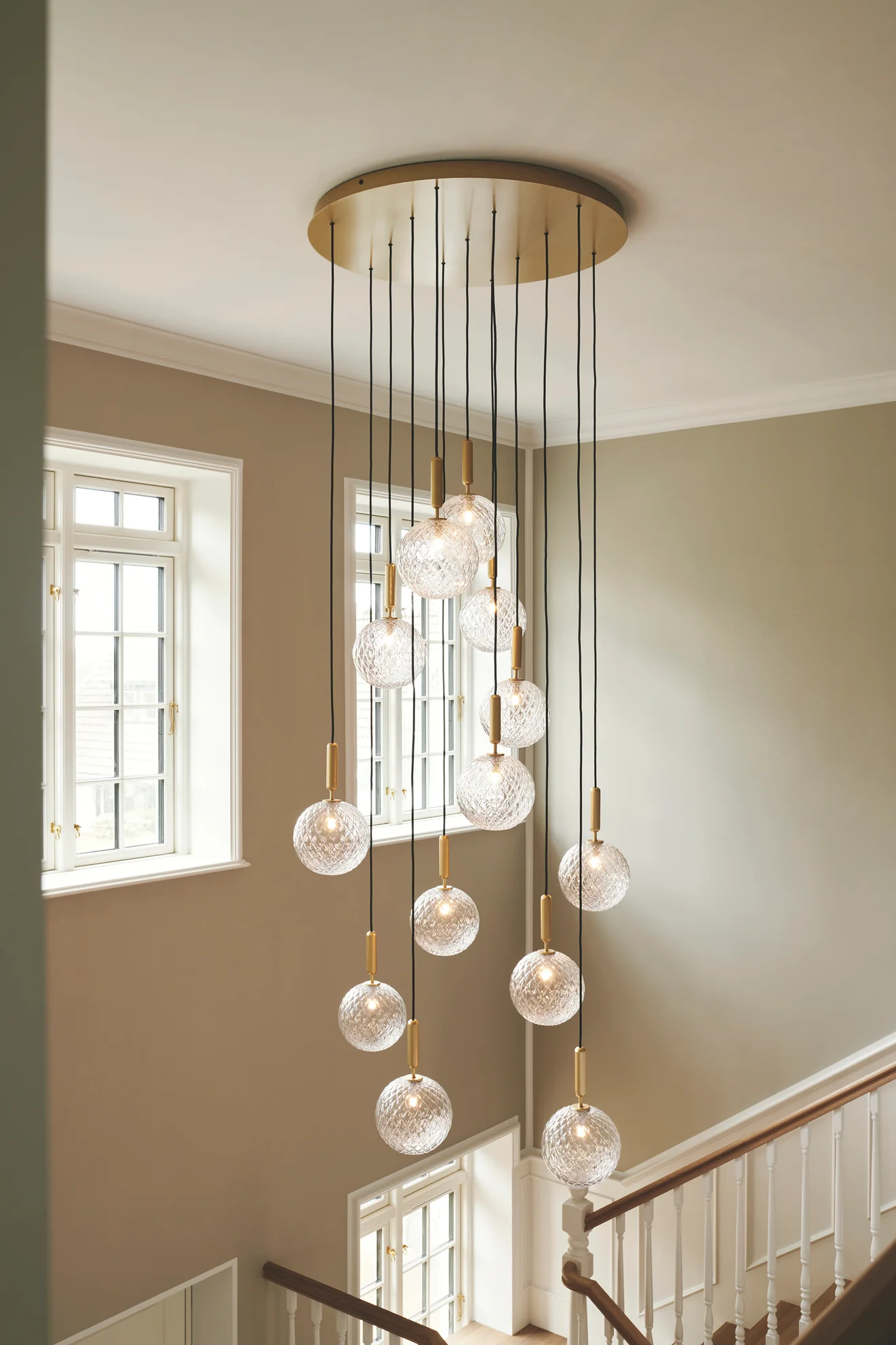 Lampa wisząca MIIRA 13 mosiężny z transparentnym szkłem - Image 9