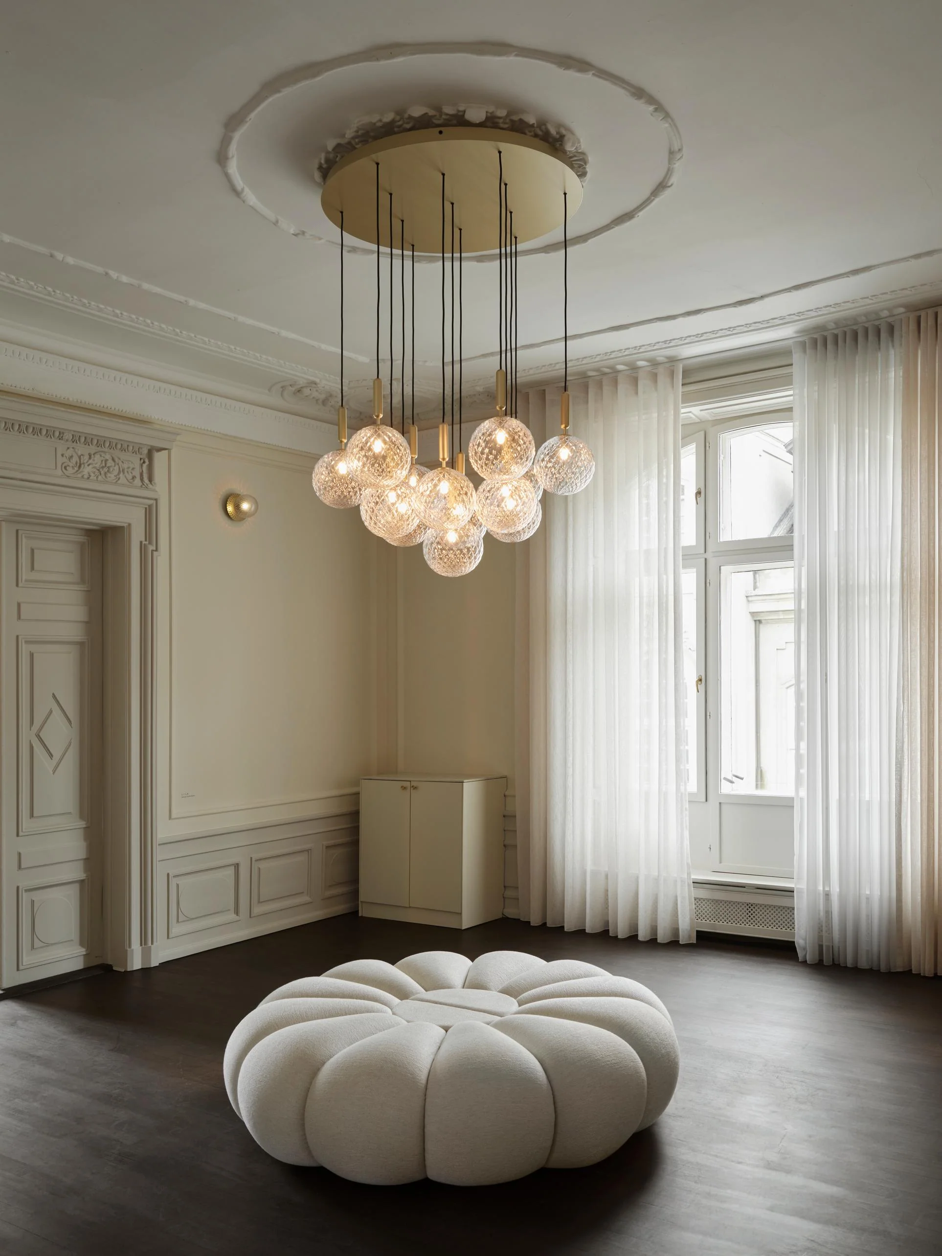 Lampa wisząca MIIRA 13 mosiężny z transparentnym szkłem - Image 5