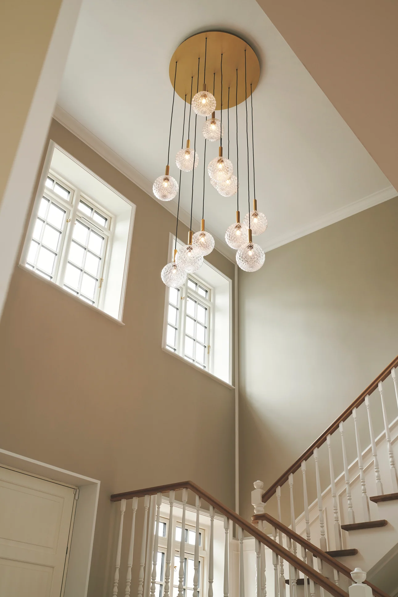 Lampa wisząca MIIRA 13 mosiężny z transparentnym szkłem - Image 6