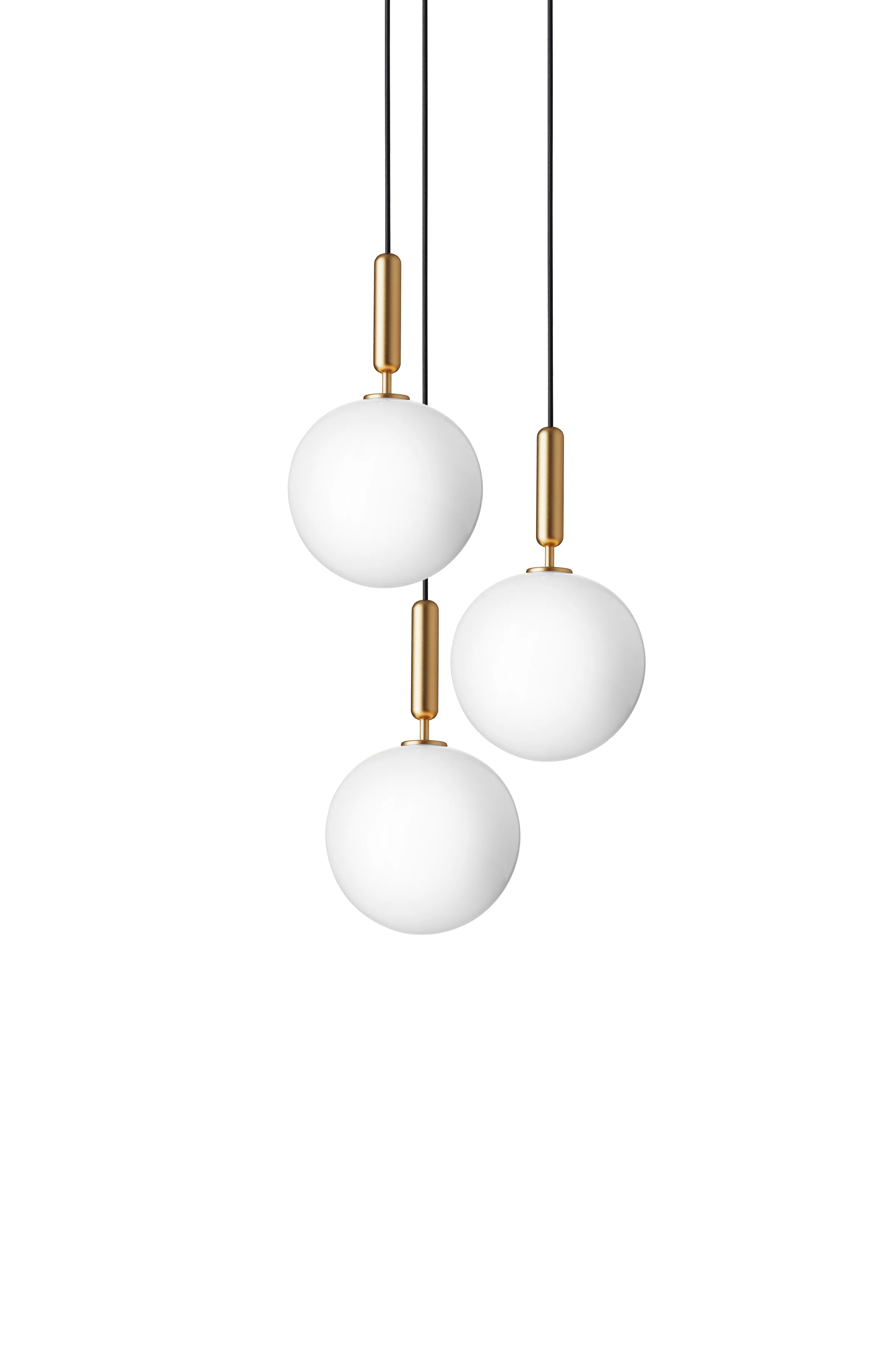 Lampa wisząca MIIRA 3 mosiężny z opalowym szkłem - Image 9