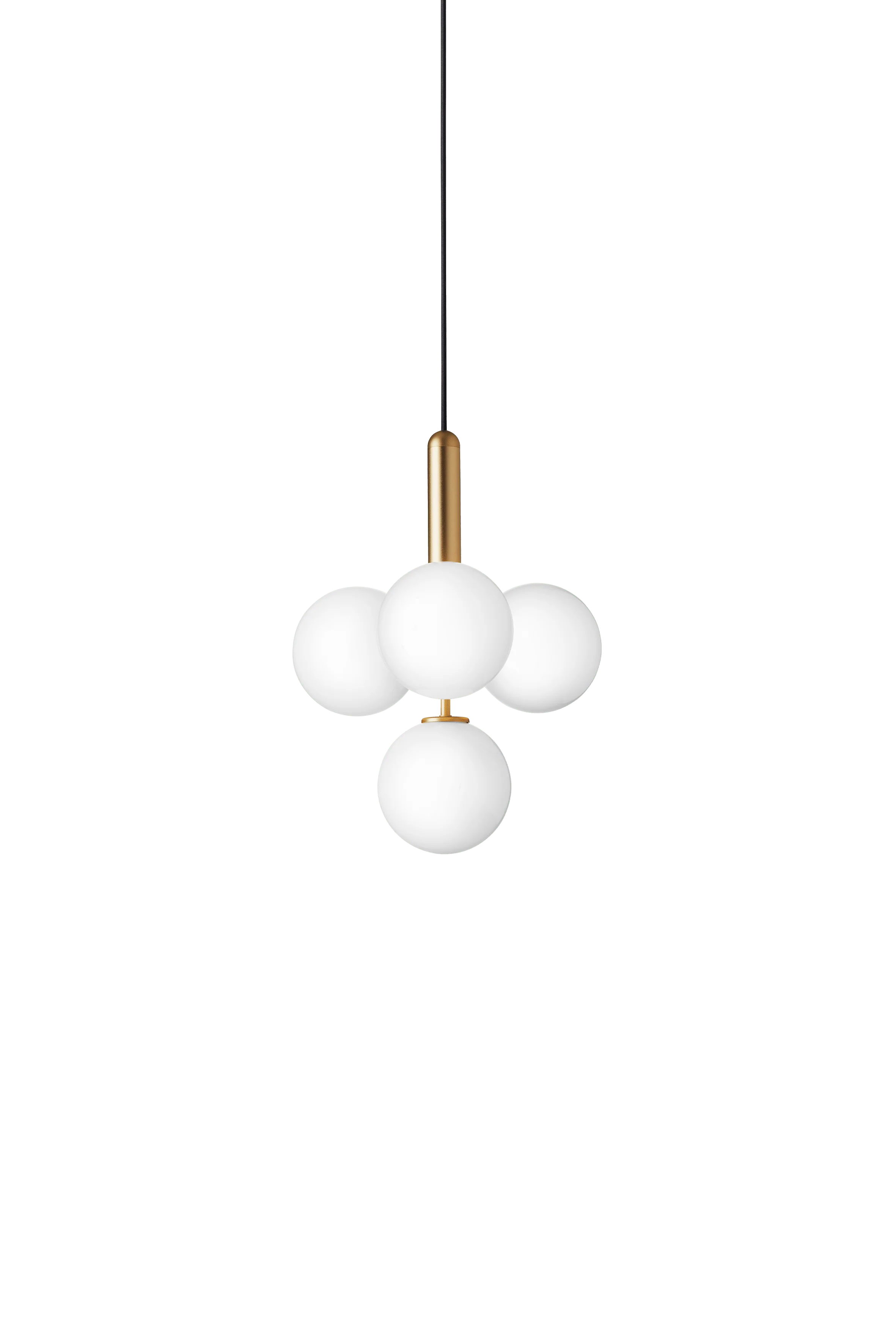 Lampa wisząca MIIRA 4 mosiężny z opalowym szkłem - Image 5