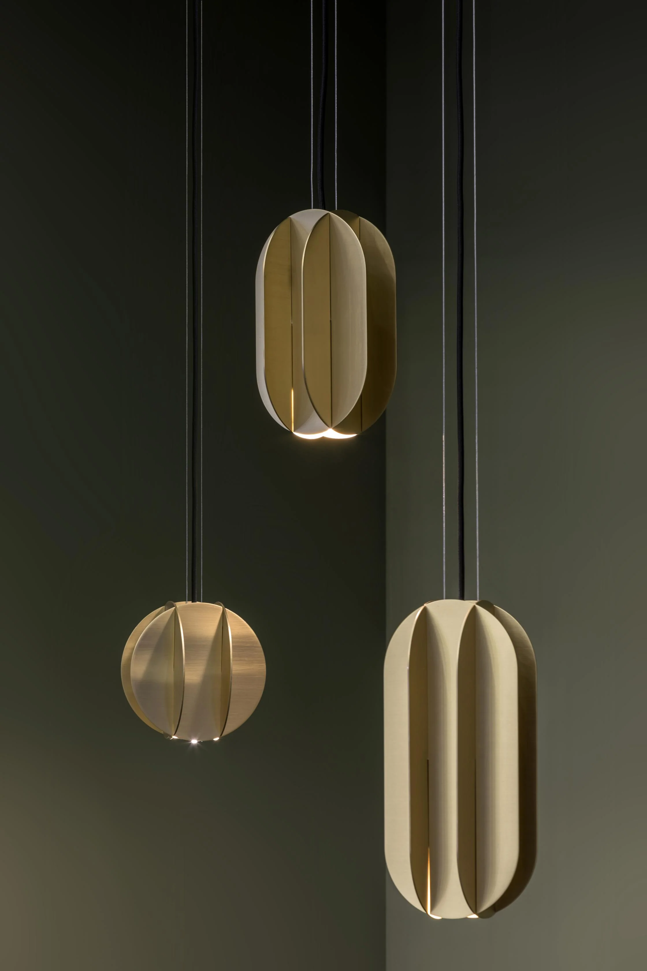 Lampa wisząca okrągła EL mosiądz - Image 4