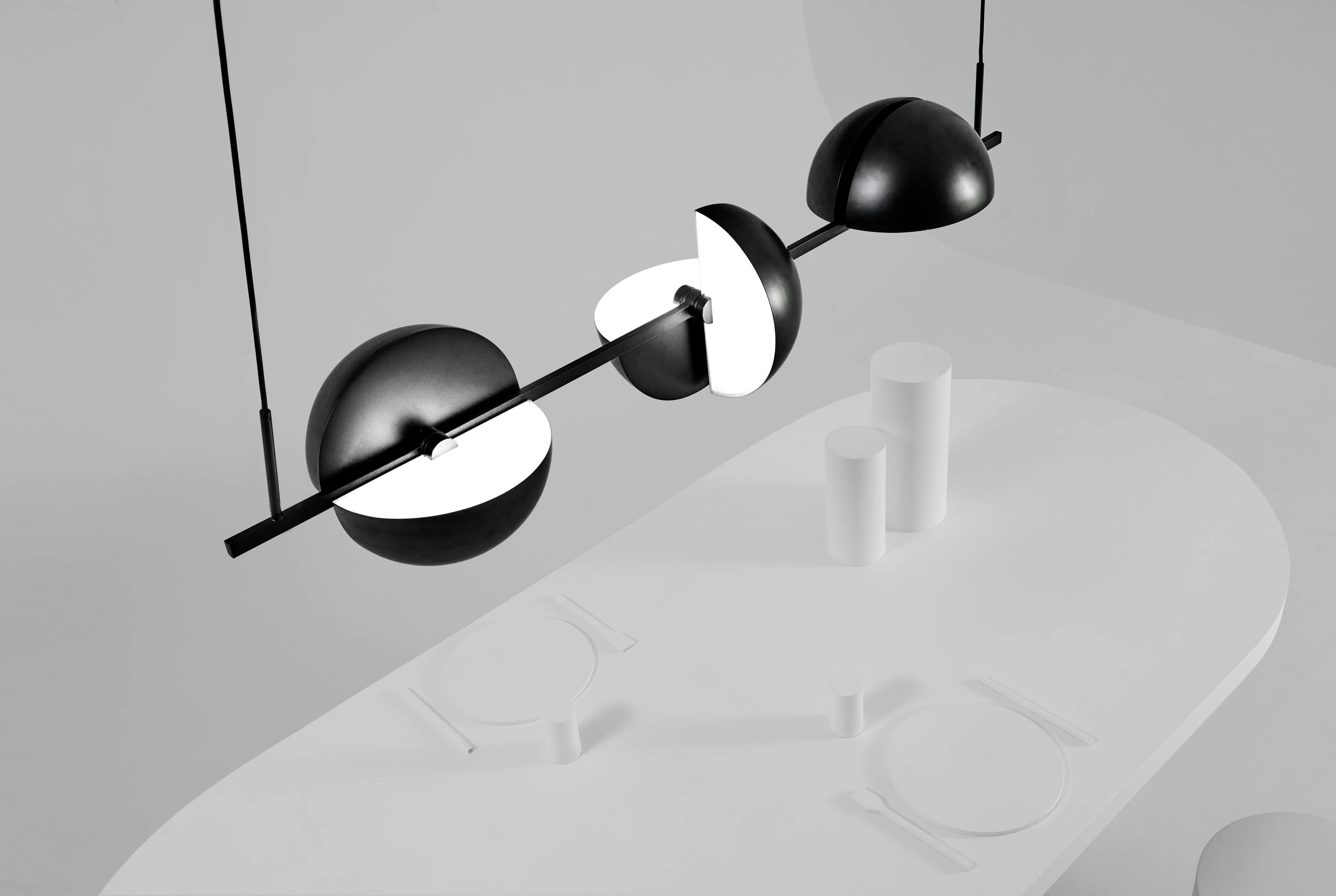 Lampa wisząca TRAPEZE TRIPLETTE czarny - Image 3