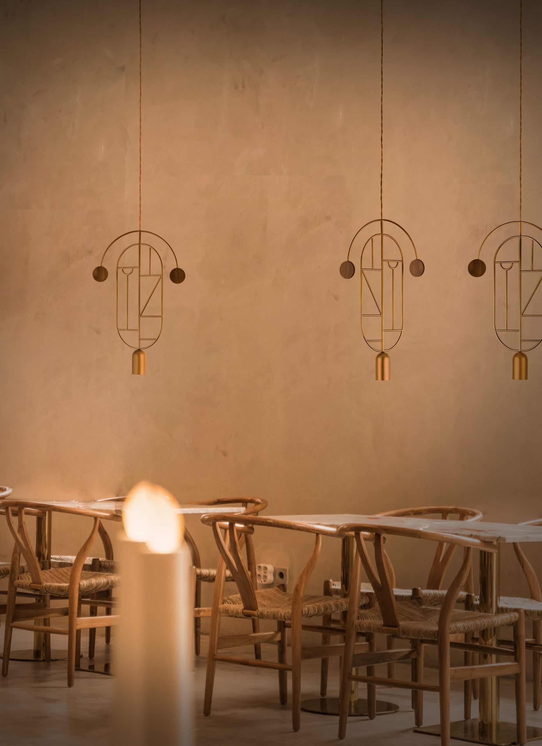 Lampa wisząca WOODEN DOTS WDS09 grafitowy z drewnem orzechowym - Image 3