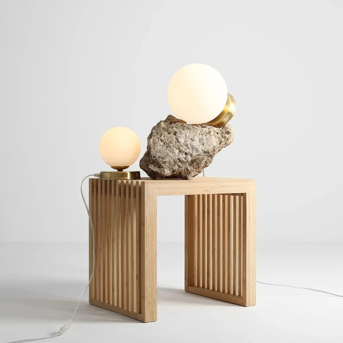 Lampa stołowa BALL mosiężny - Image 2