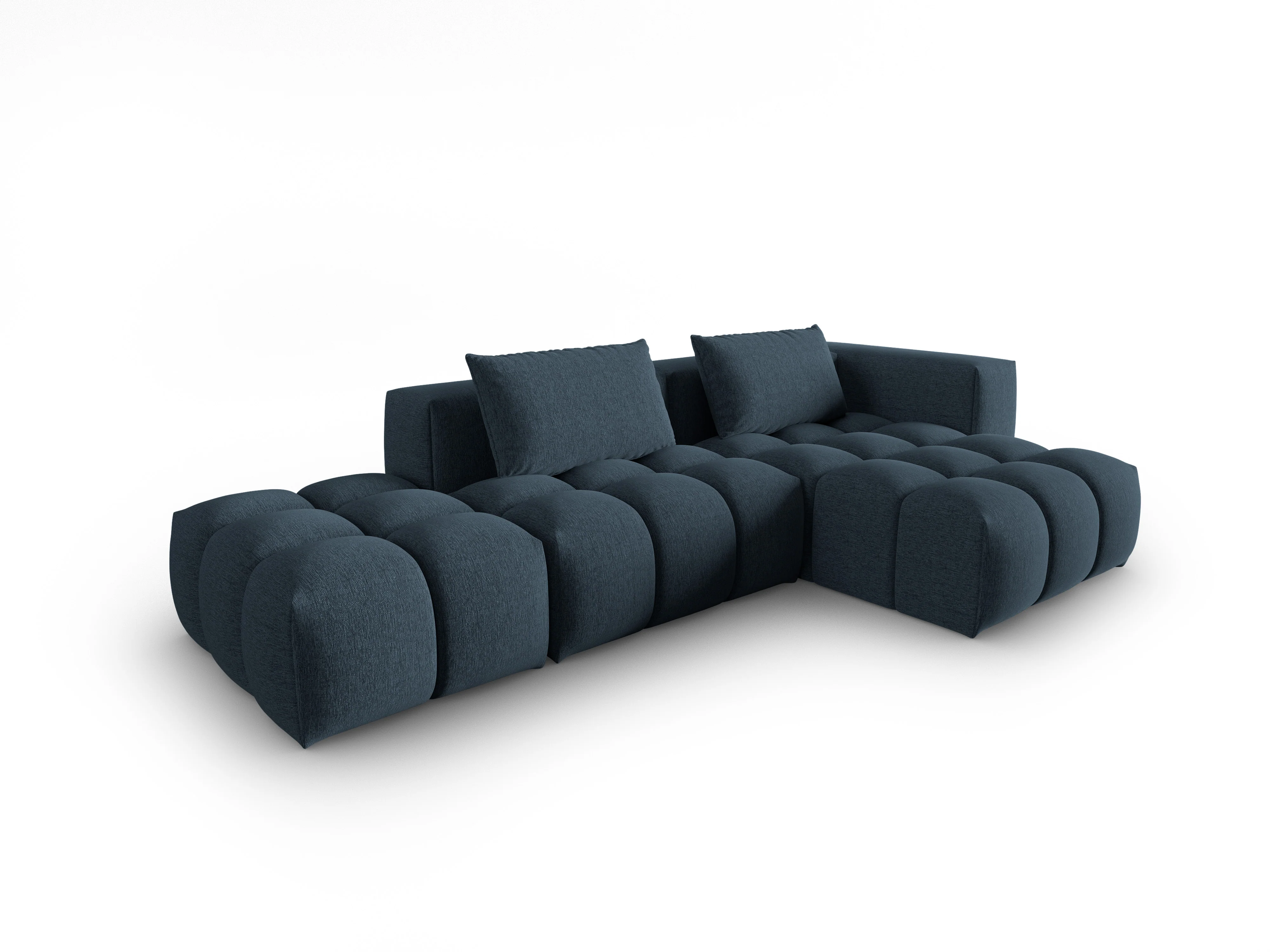 Narożnik 4-osobowy prawostronny otwarty VERONA ciemny niebieski - Image 2