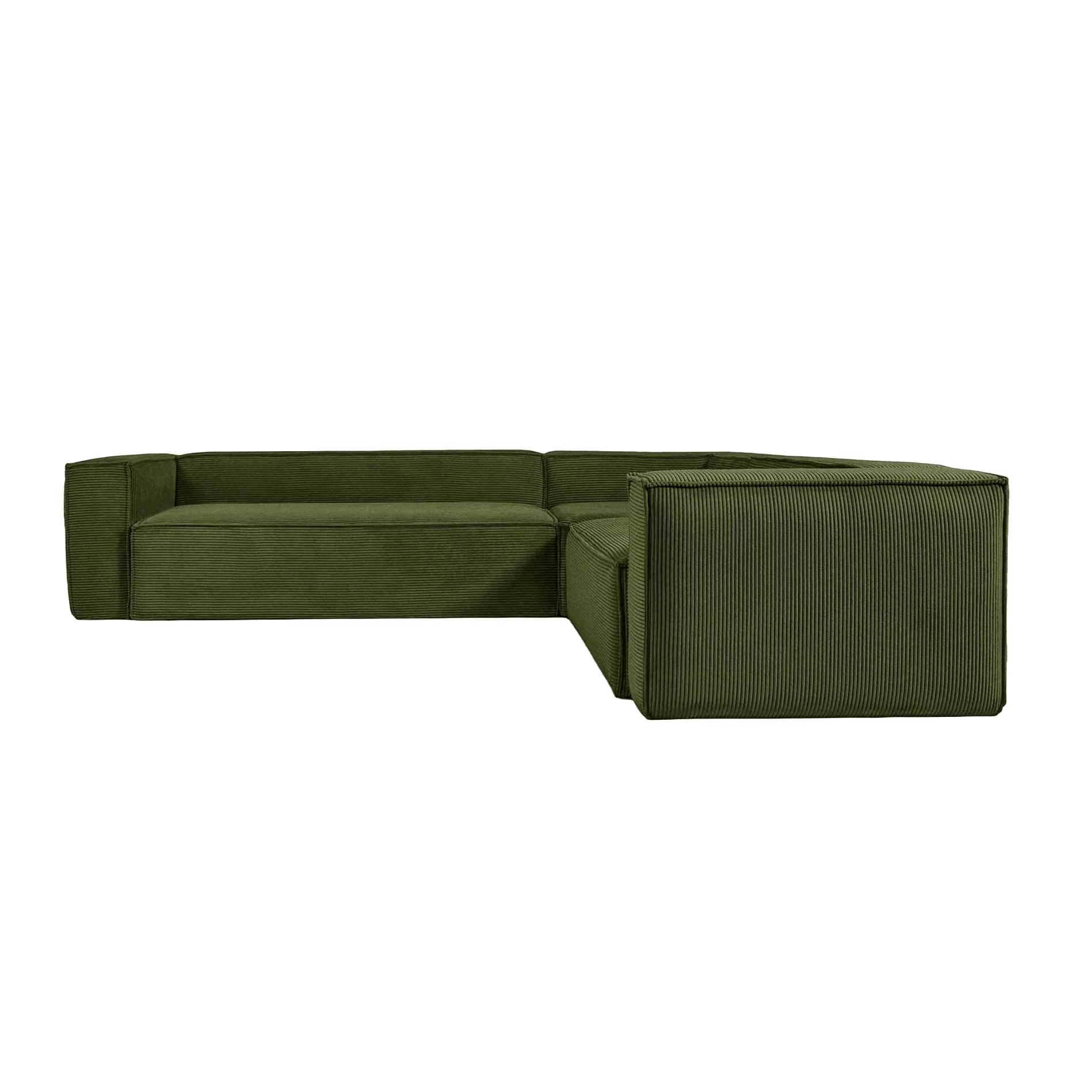 Narożnik modułowy 5-osobowy BLOK zielony sztruks - Image 4