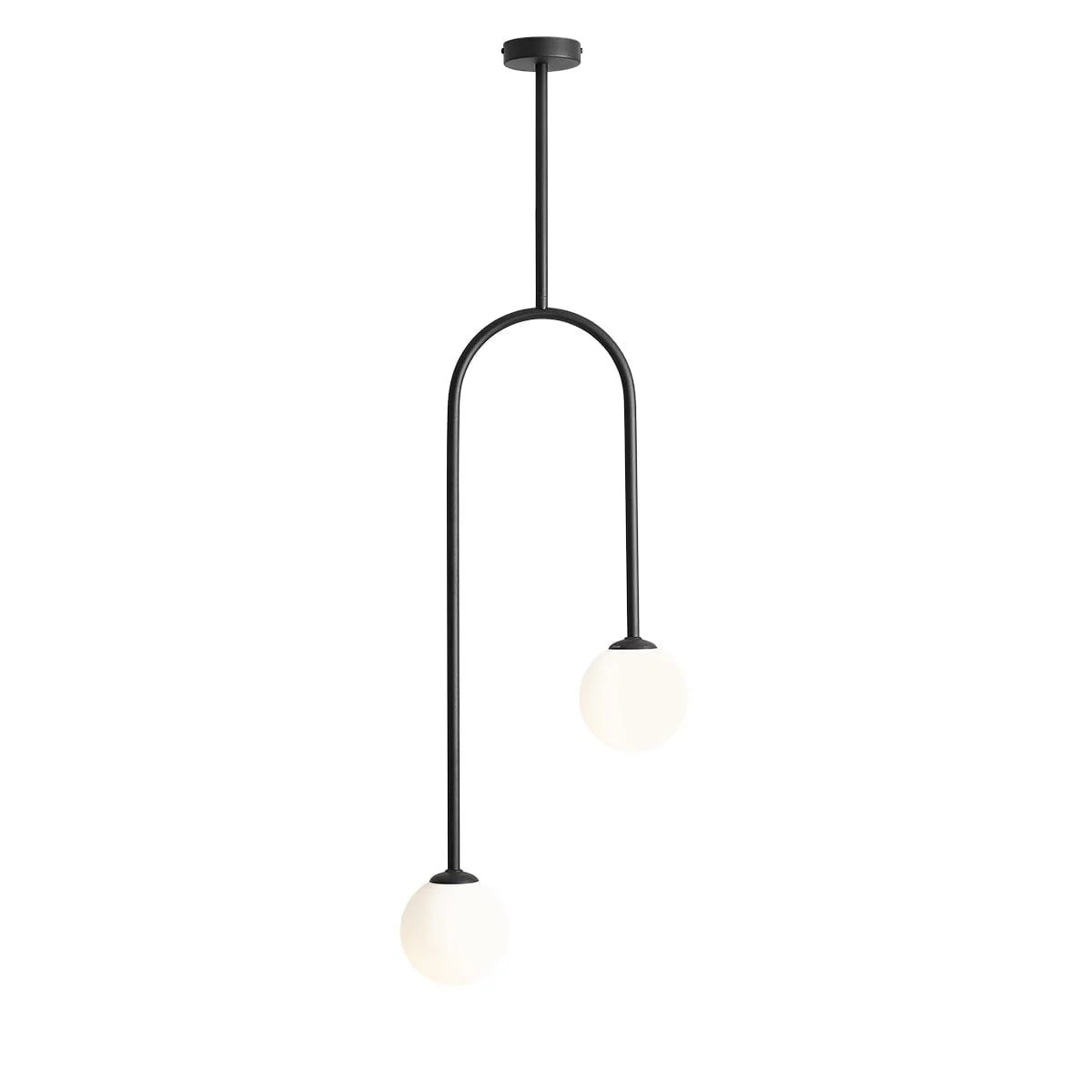 Lampa sufitowa dwupunktowa NAVE DUO czarny