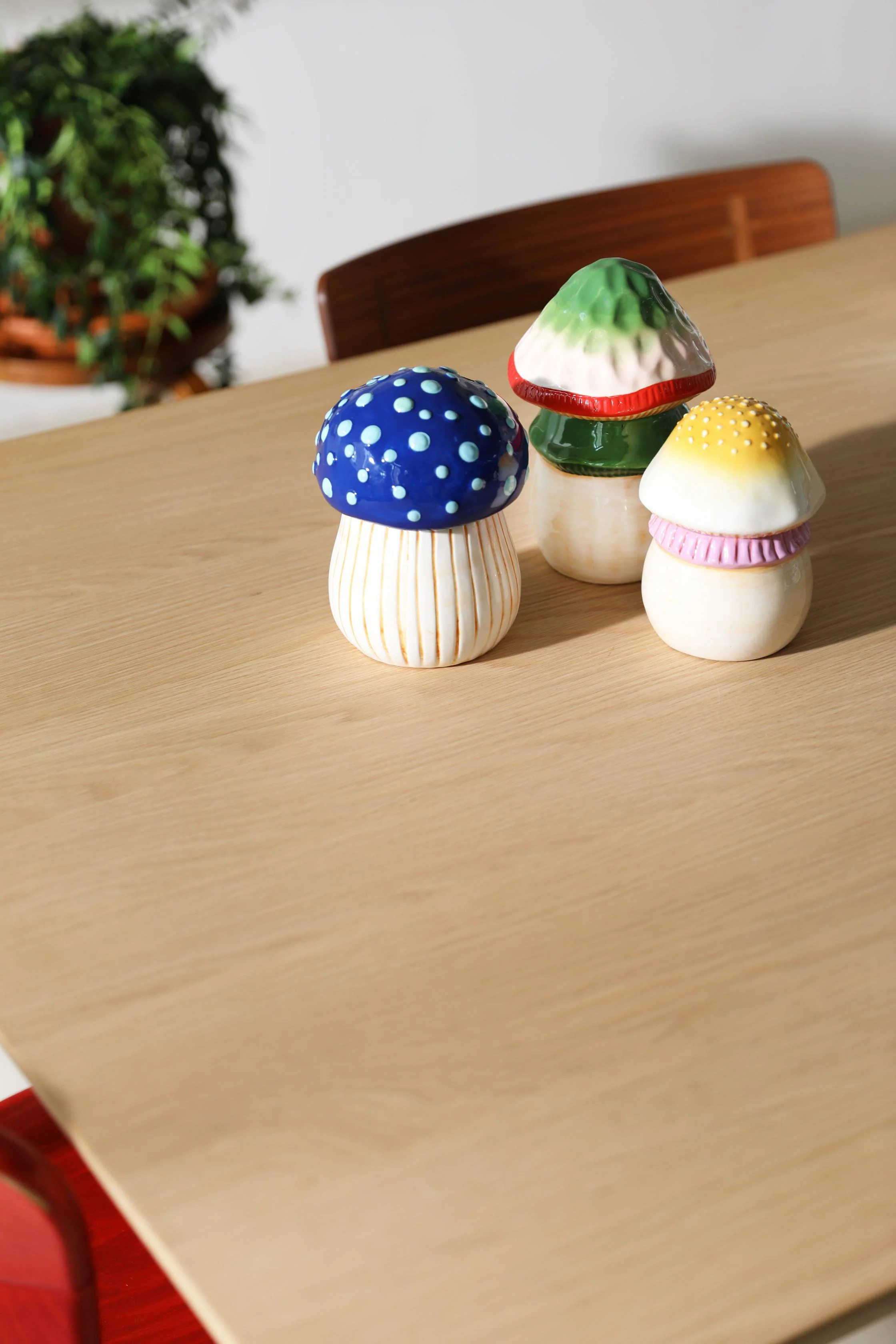 Pojemnik MAGIC MUSHROOM beżowy z pomarańczowym i różowym - Image 4