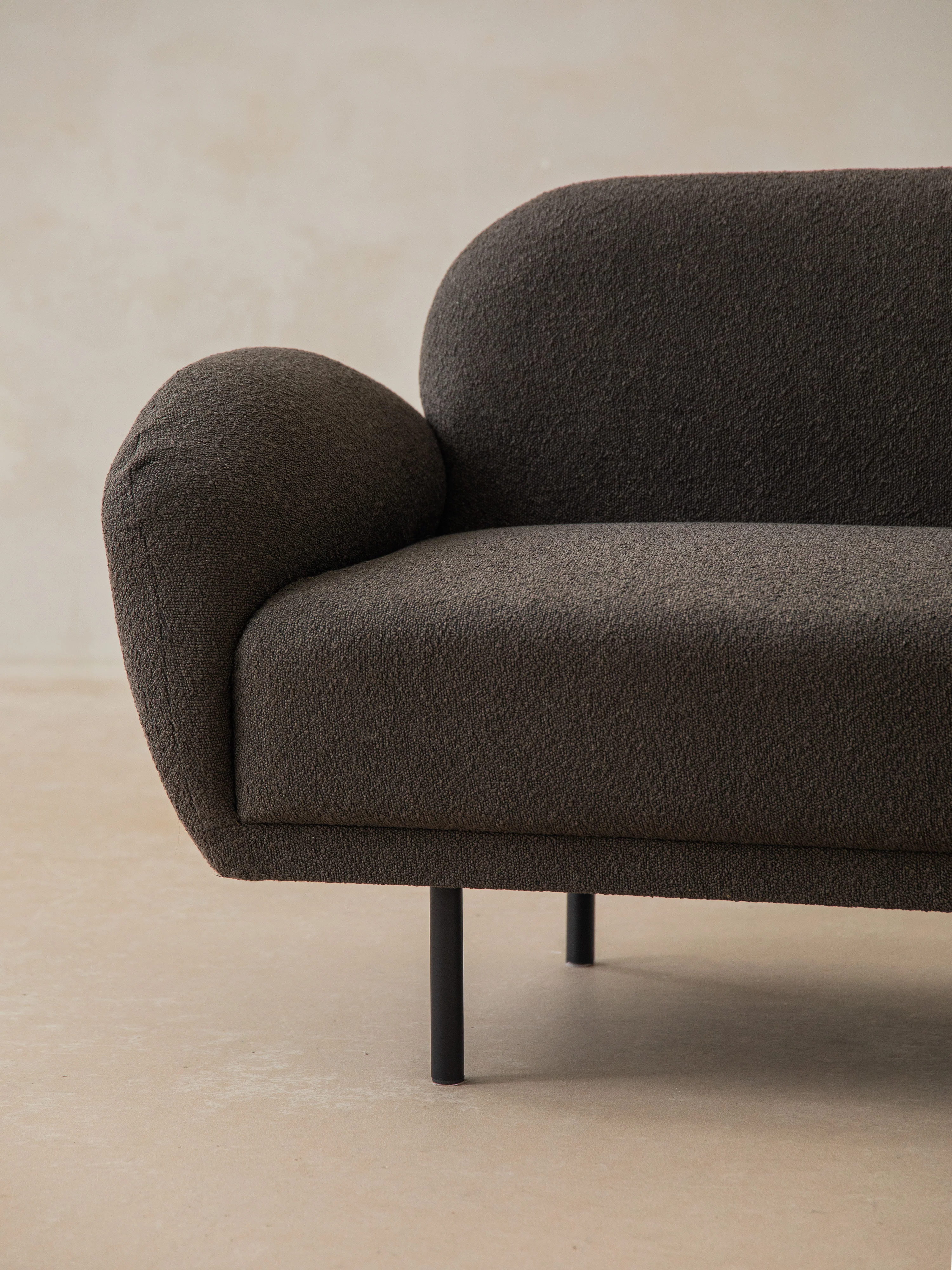 Sofa 3-osobowa POPPY brązowy boucle - Image 11