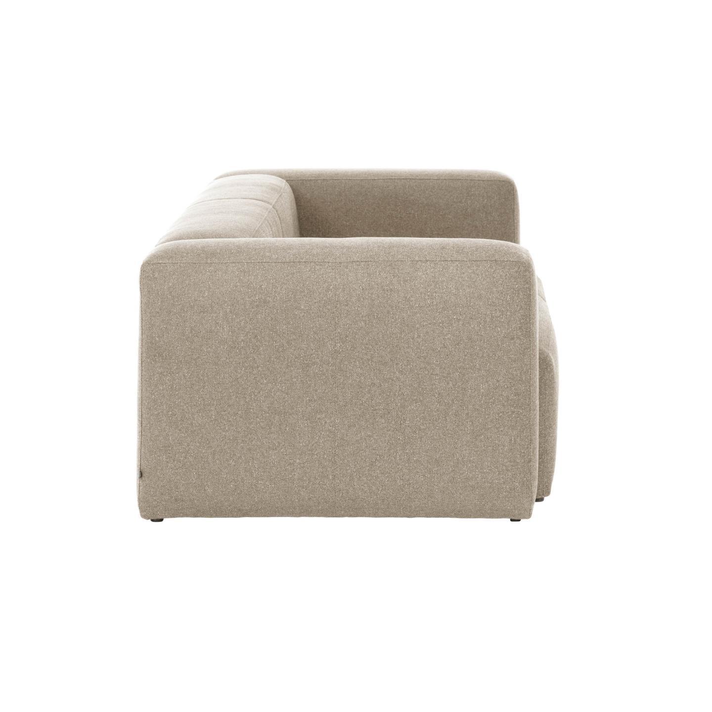 Sofa 2-osobowa BLOK beżowy szenil - Image 4