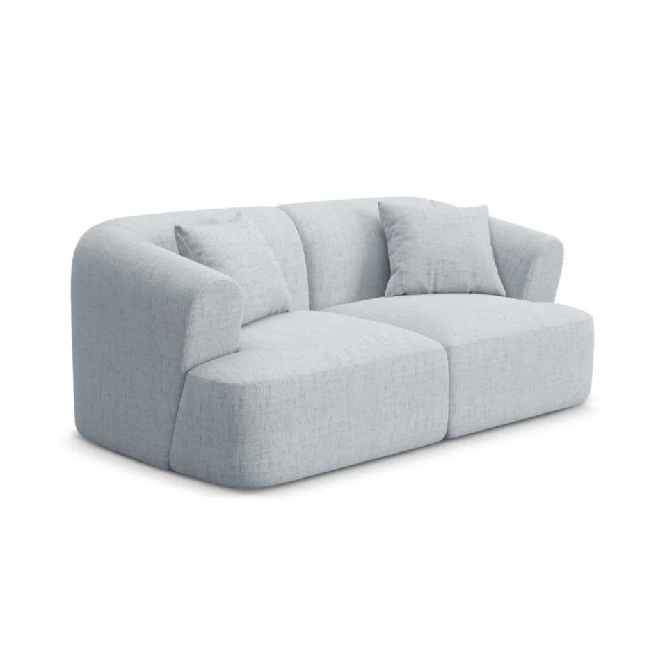 Sofa 2-osobowa CAMPI jasnoszary szenil