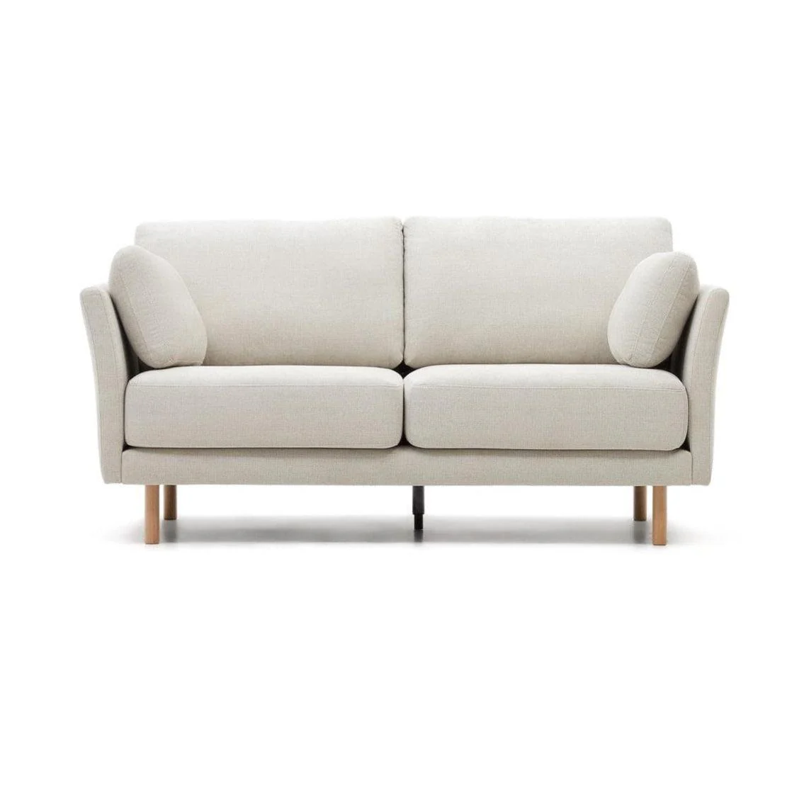 Sofa 2-osobowa GILMA perłowy z drewnianą podstawą - Image 3