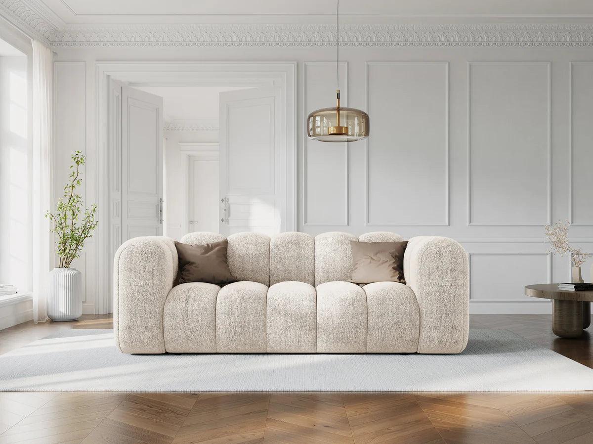 Sofa aksamitna 2-osobowa LUPINE ceglany - Image 2