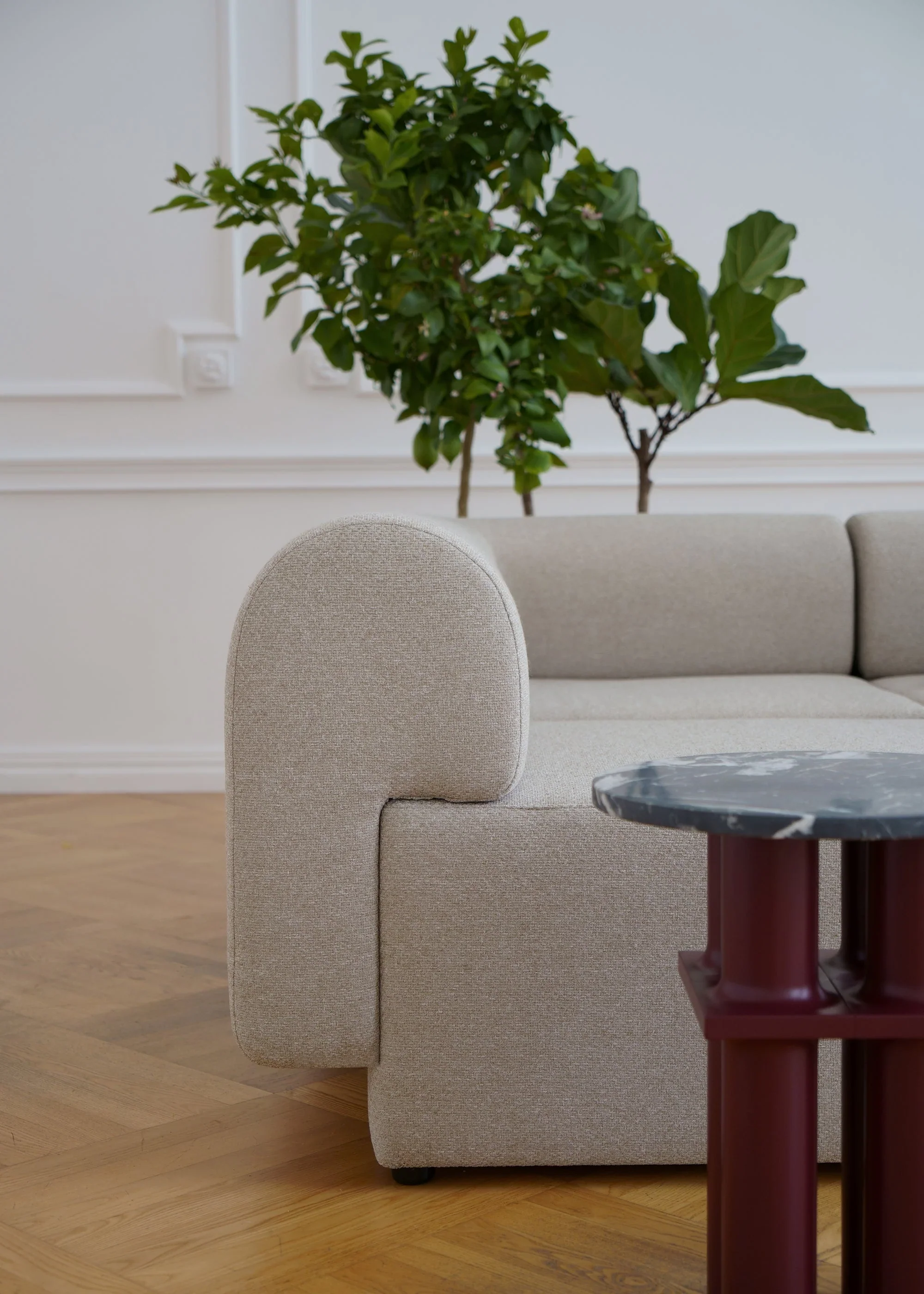 Sofa 2-osobowa TORI biały bouclé - Image 4