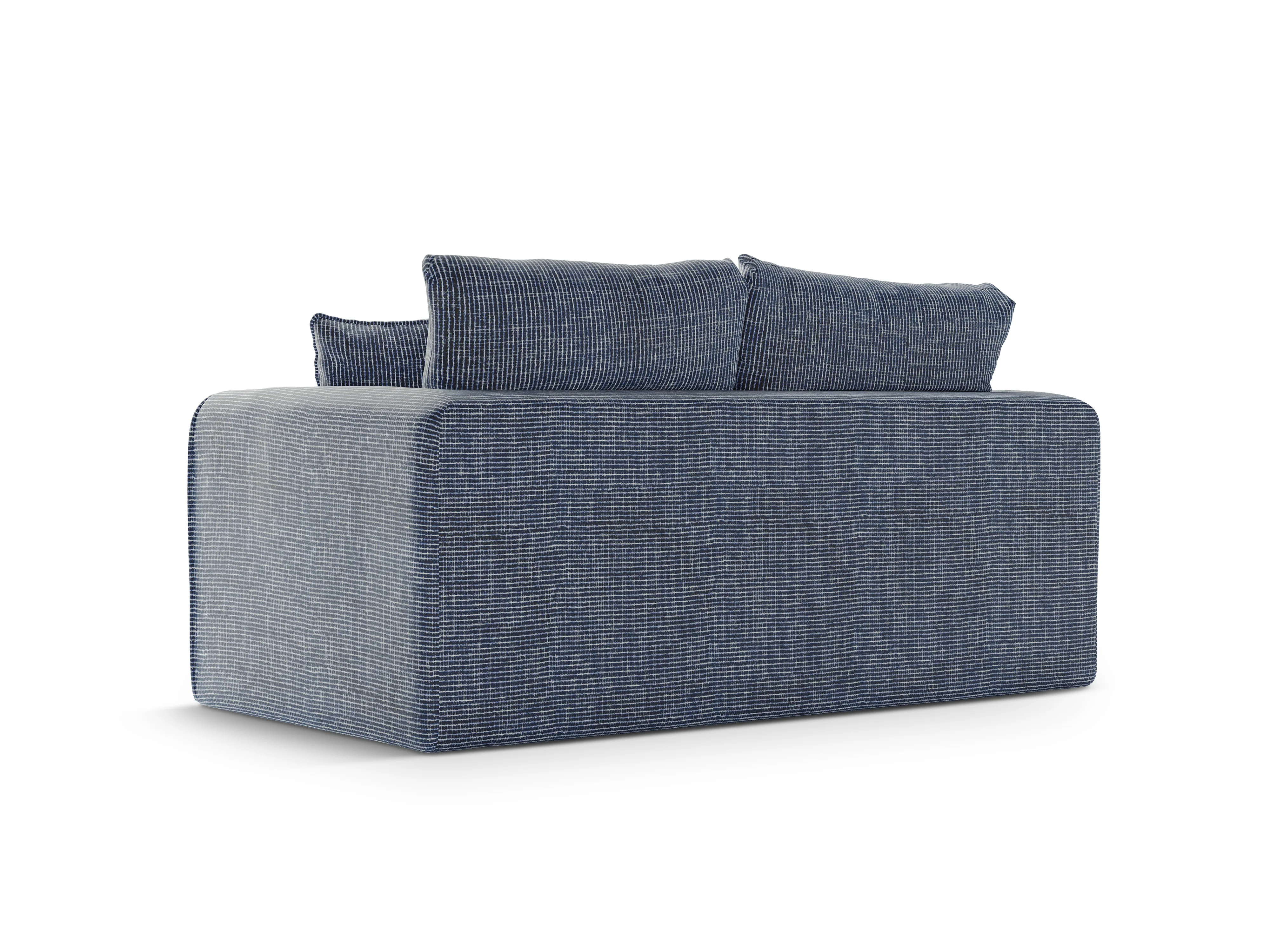 Sofa 2-osobowa z funkcją spania LIDO niebieski melanż - Image 5