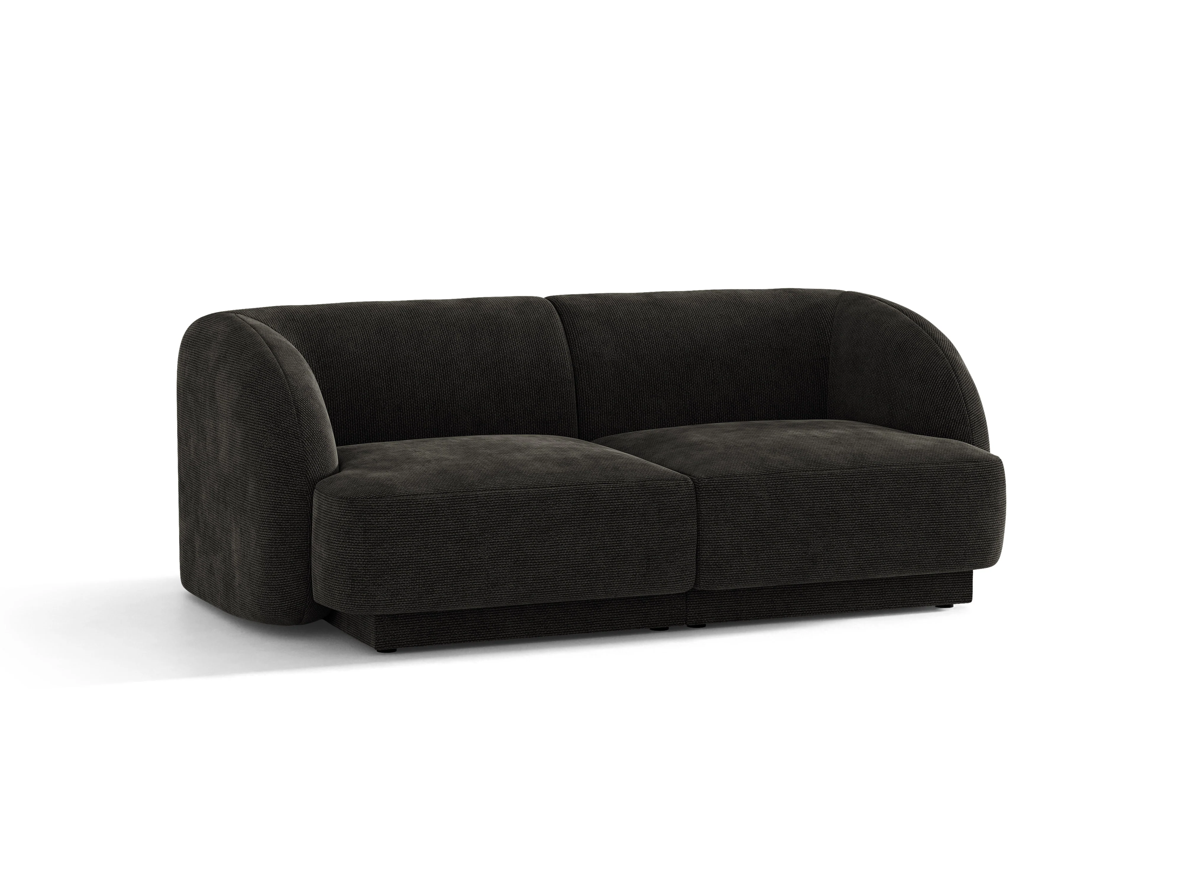Sofa 2-osobowa MILEY czarny szenil