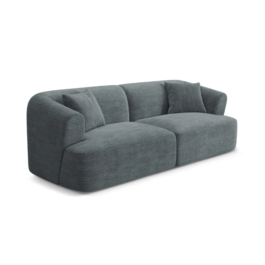 Sofa 3-osobowa CAMPI szary sztruks