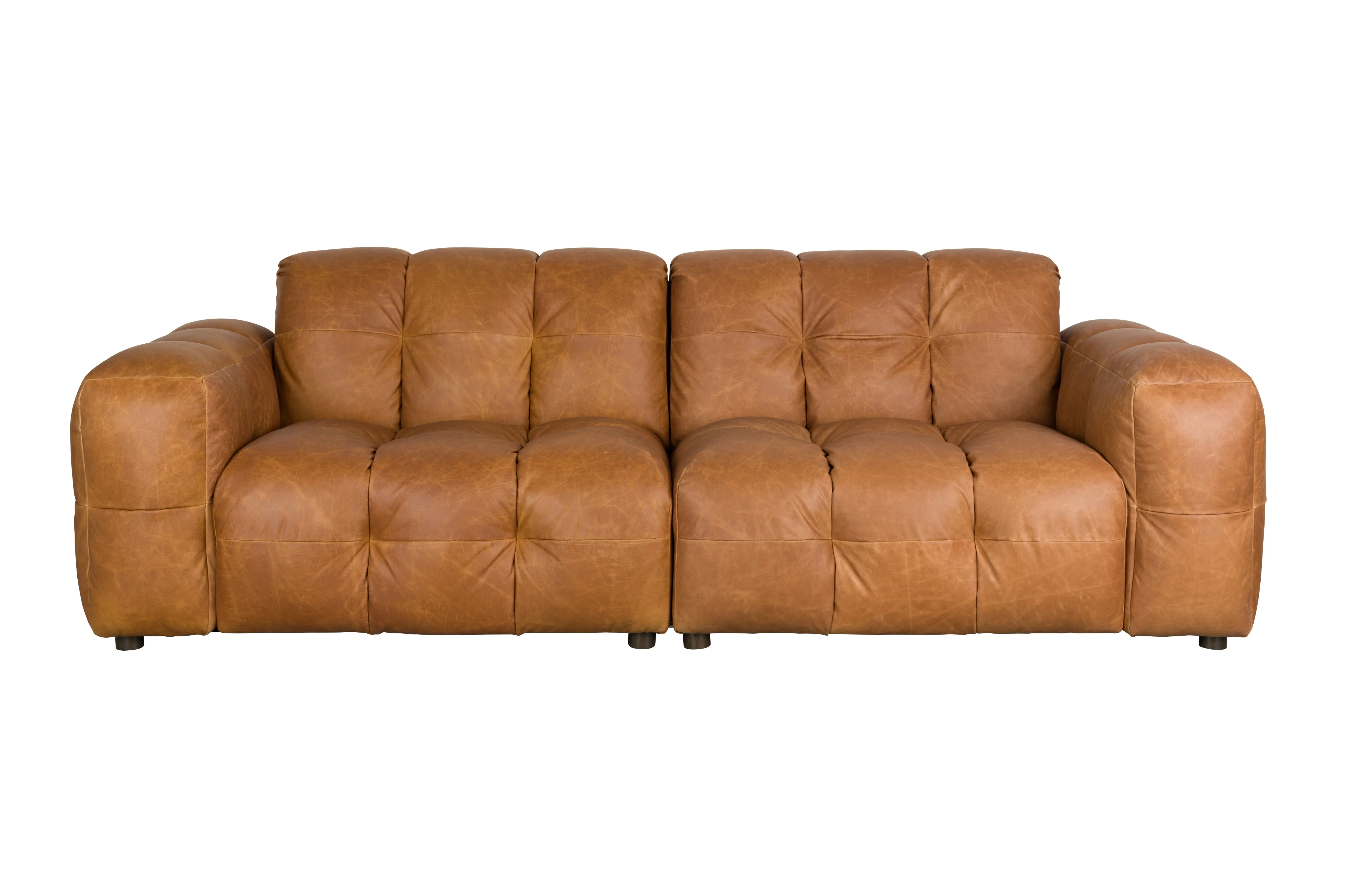 Sofa 3-osobowa HACKMAN koniakowa skóra - Image 11