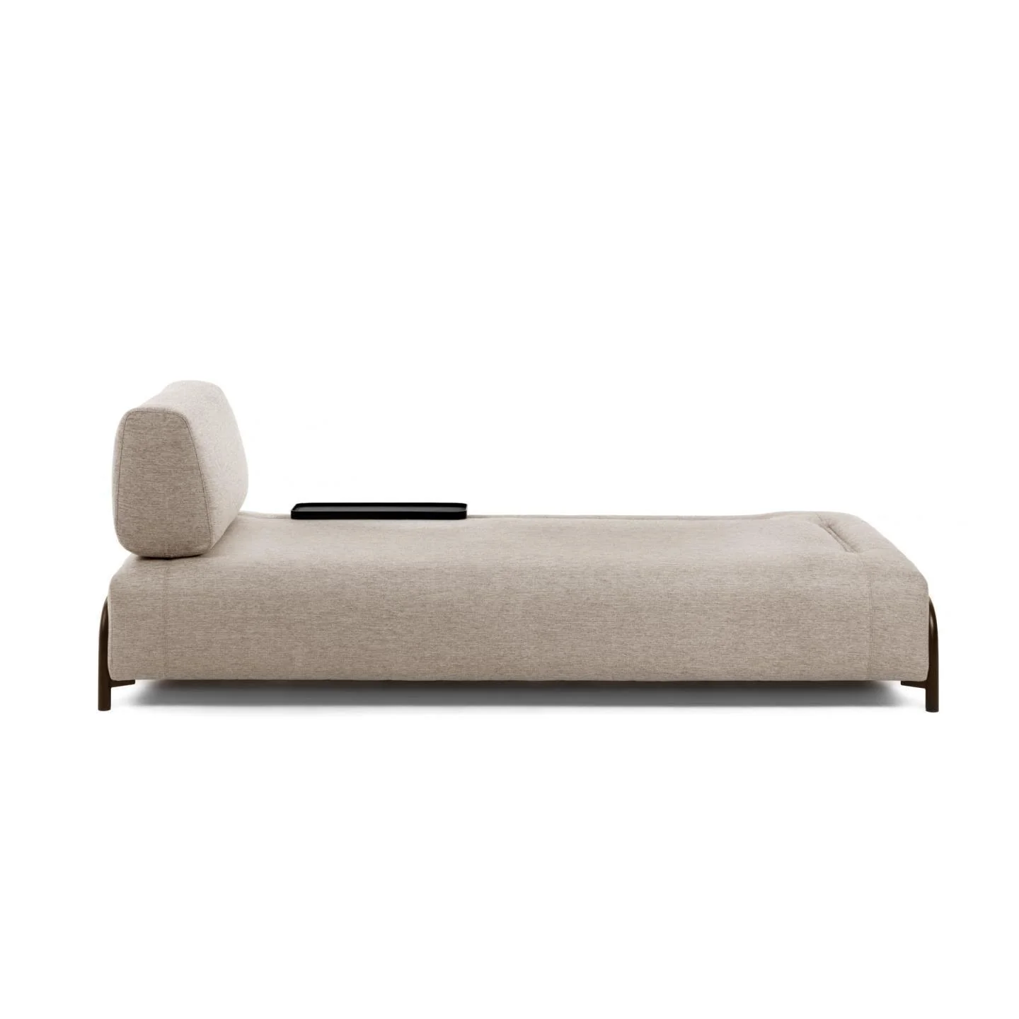 Sofa 3-osobowa modułowa z małą tacką COMPO beżowy - Image 8