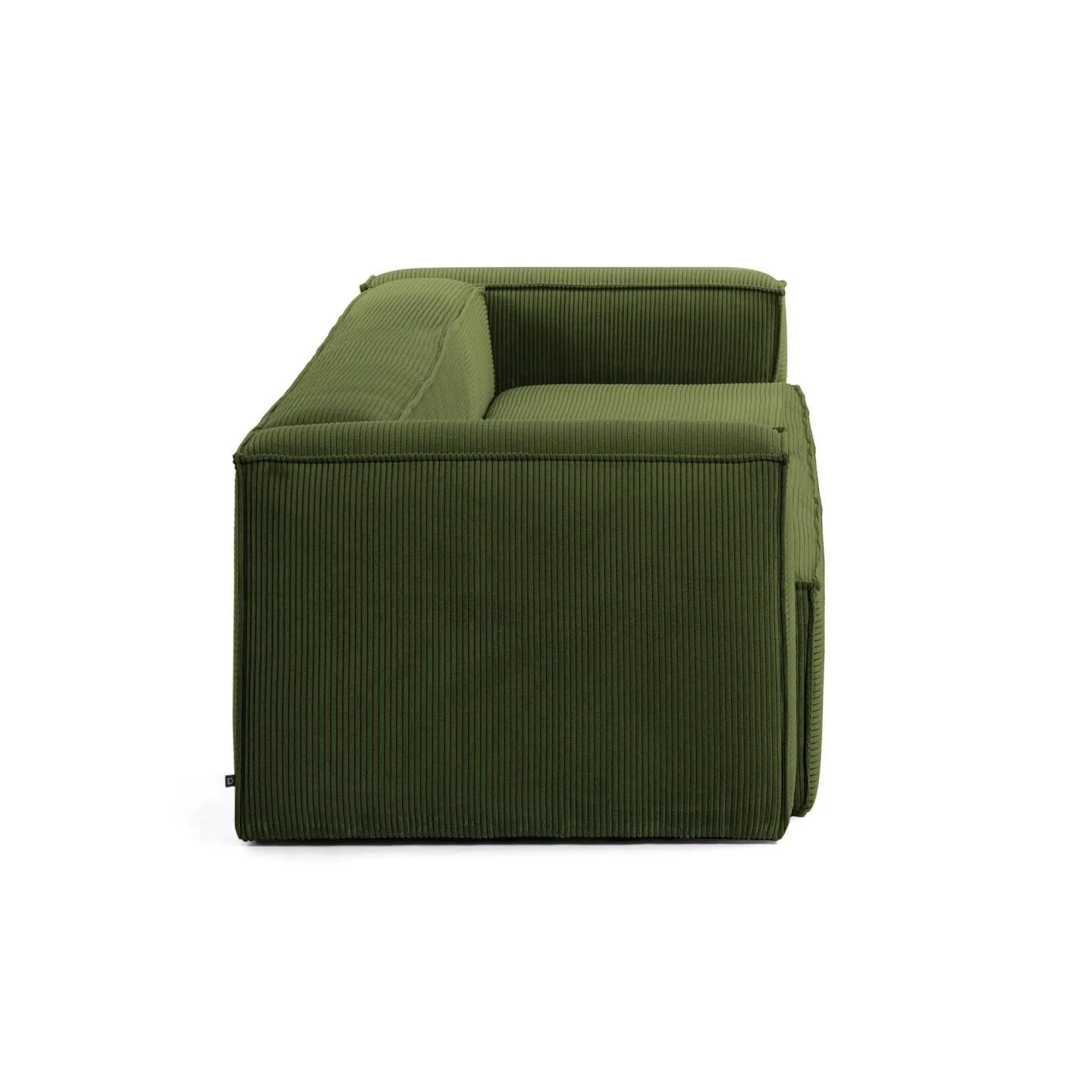 Sofa 3-osobowa BLOK zielony sztruks - Image 3